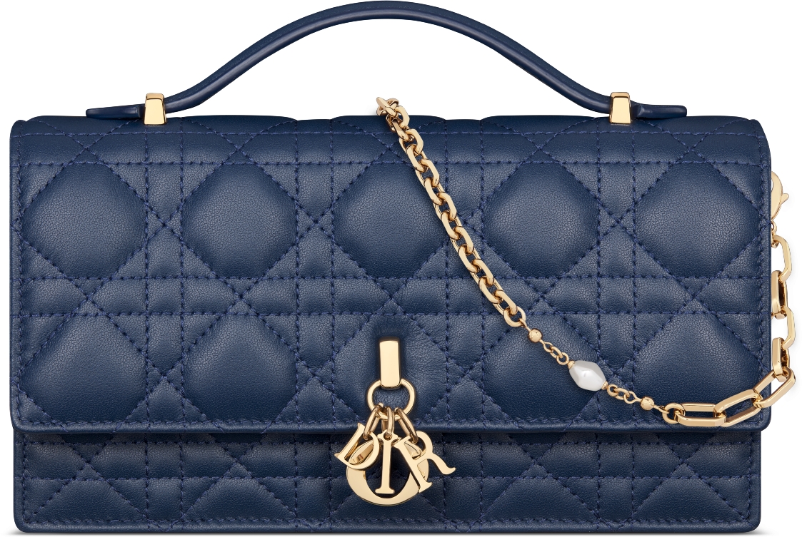 My Dior Mini Bag Cloud Blue Cannage Lambskin DIOR