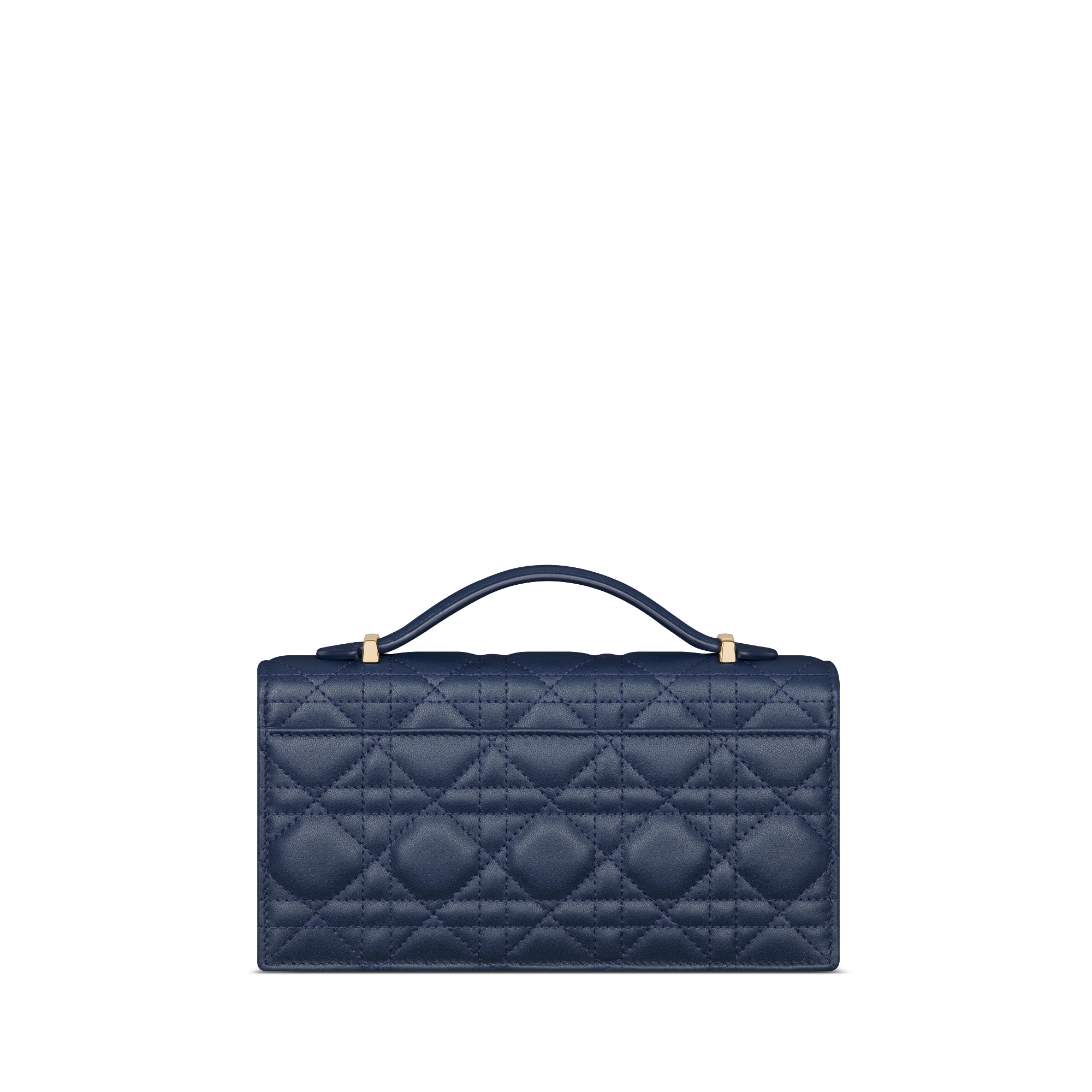 Mini sac My Dior Cuir d'agneau Cannage bleu océan E08