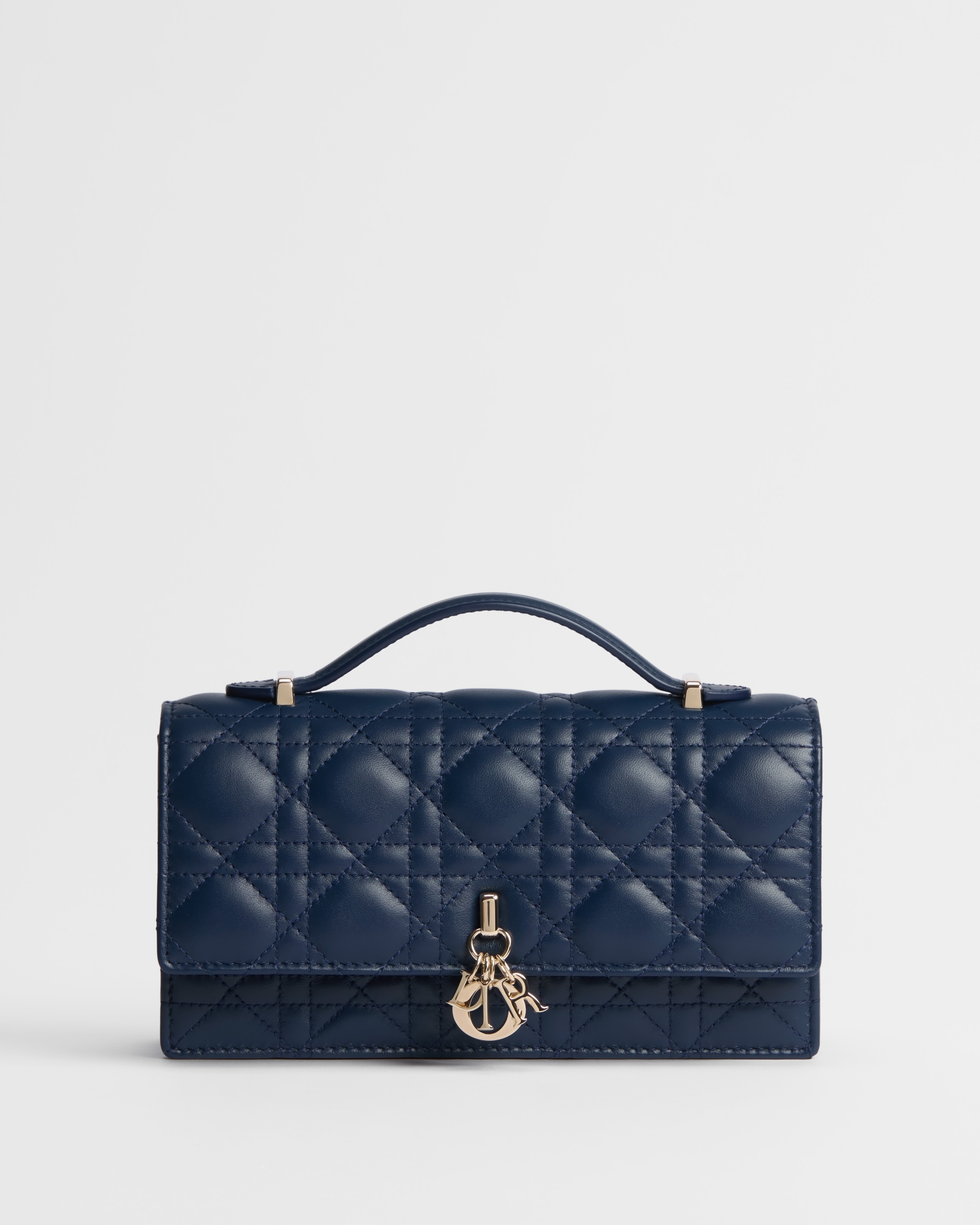 My Dior Mini Bag Deep Ocean Blue Cannage Lambskin E01