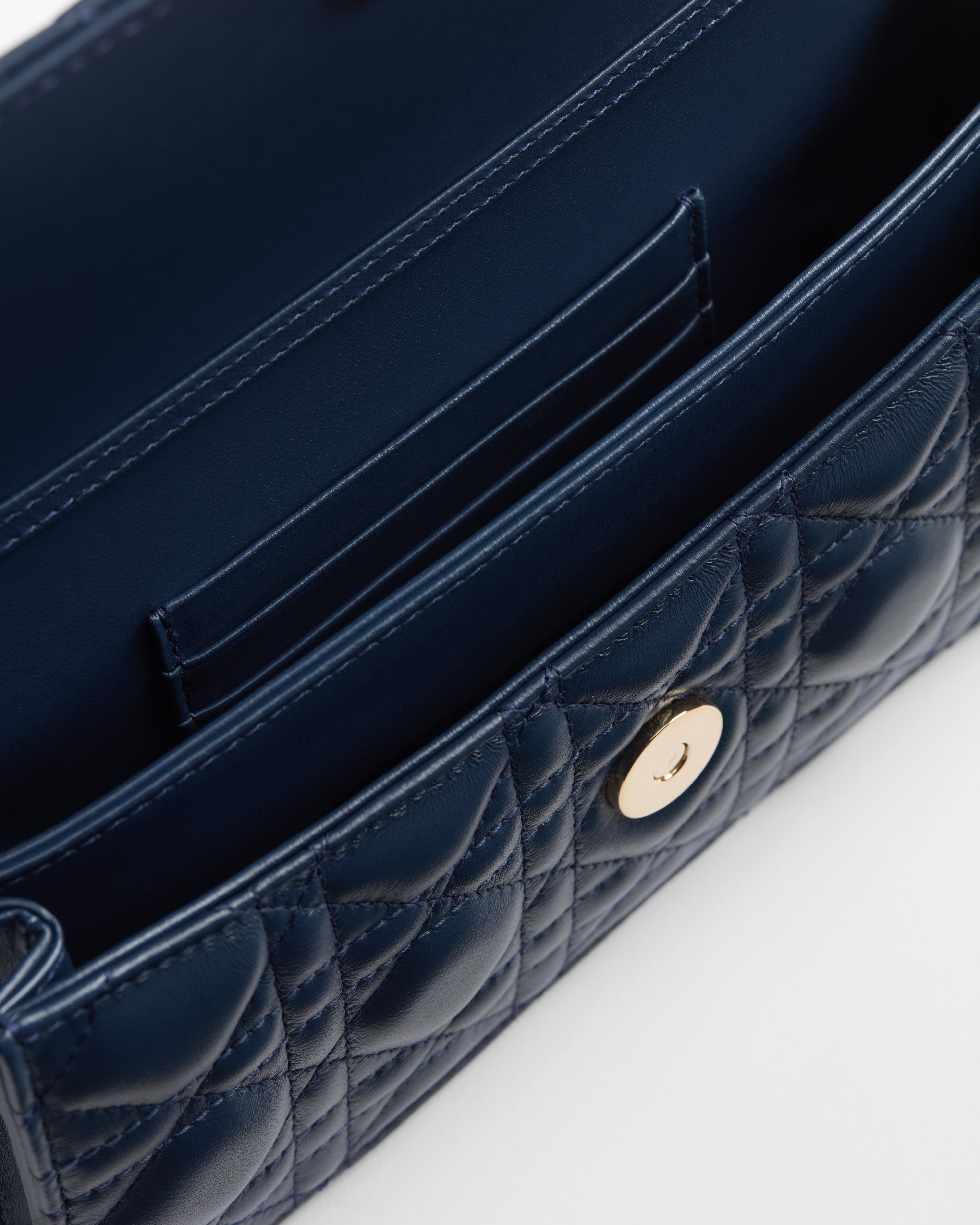 Miniborsa My Dior Pelle di agnello Cannage blu oceano profondo E06