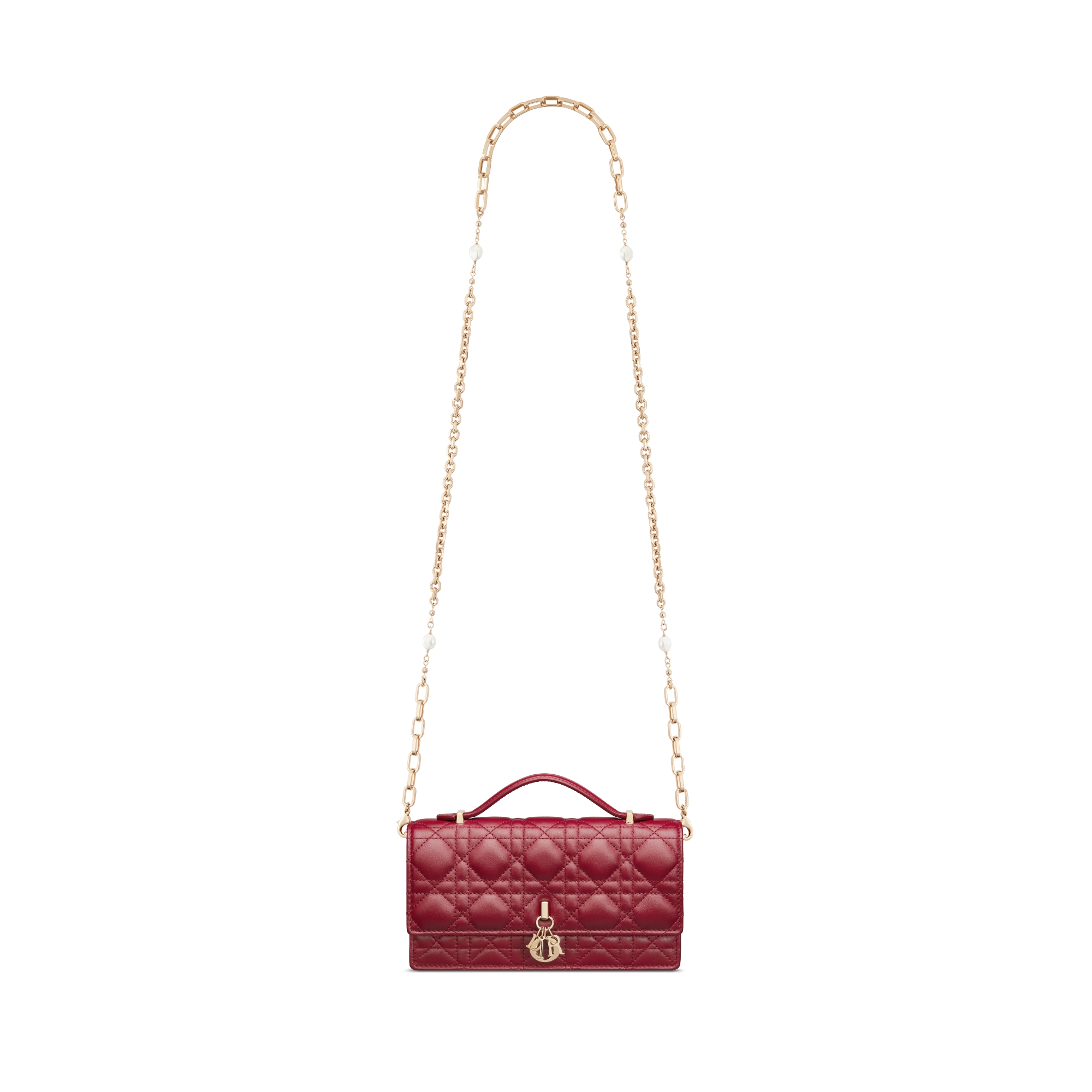My Dior Mini Bag Cherry Red Cannage Lambskin E07