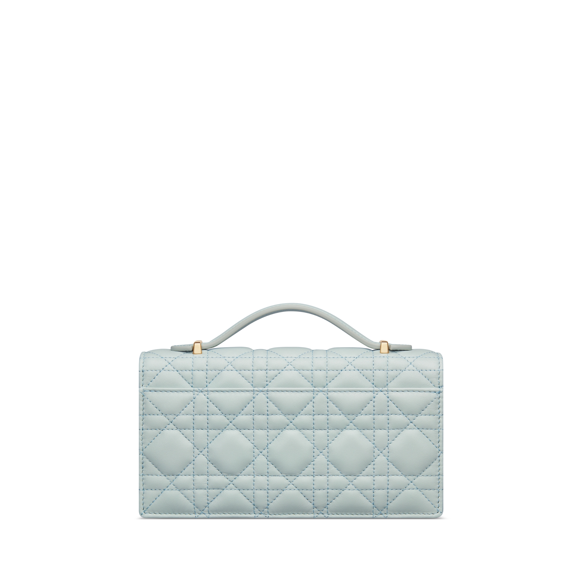 Mini sac My Dior Cuir d'agneau Cannage bleu Céleste E08