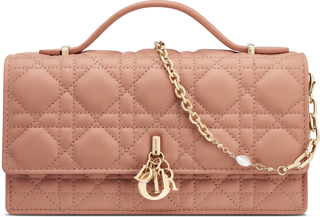 My Dior Mini Bag Antique Pink Cannage Lambskin DIOR