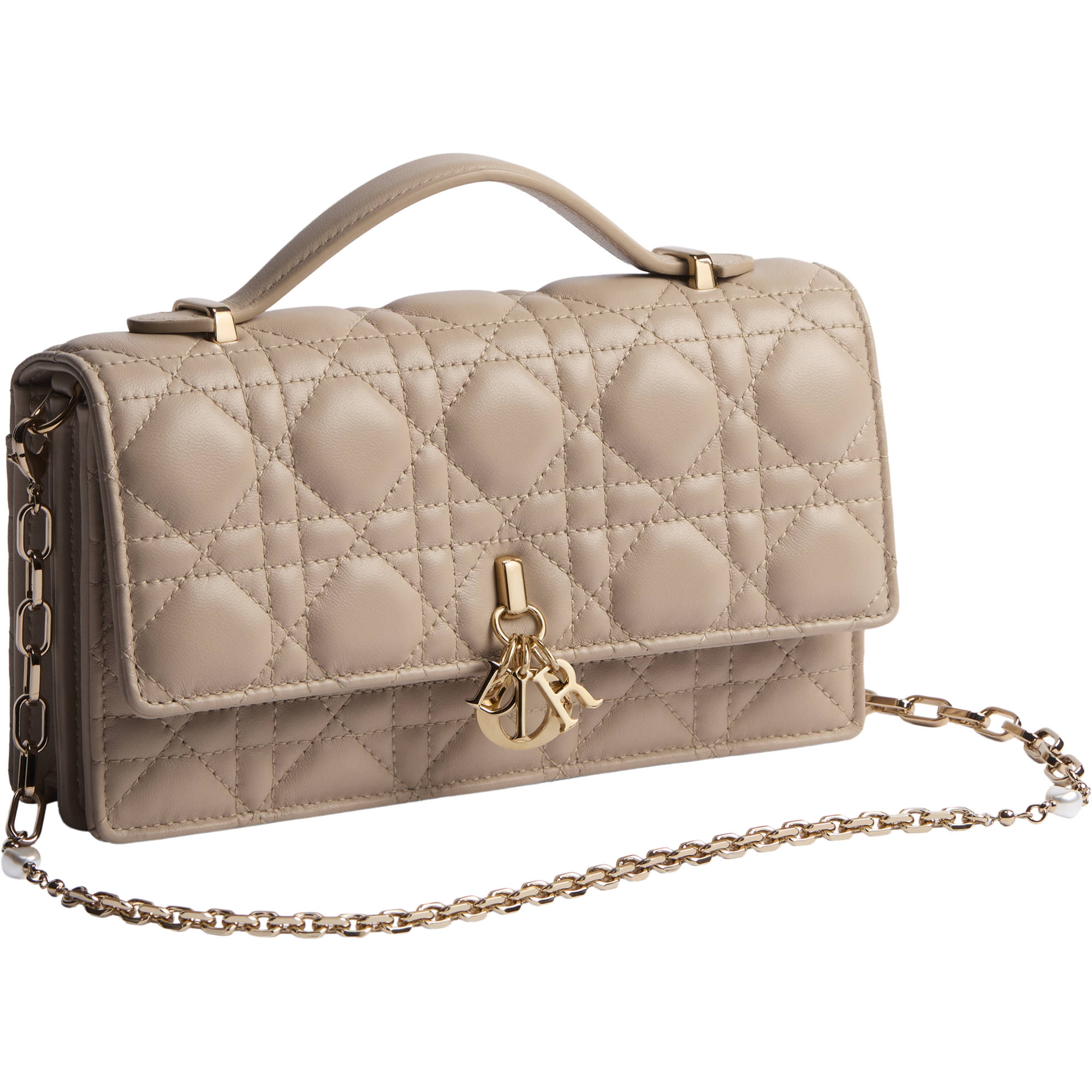 My Dior Mini Bag Powder Beige Cannage Lambskin E03