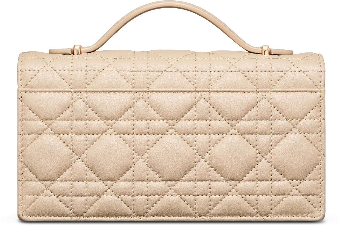 Lady dior mini beige best sale