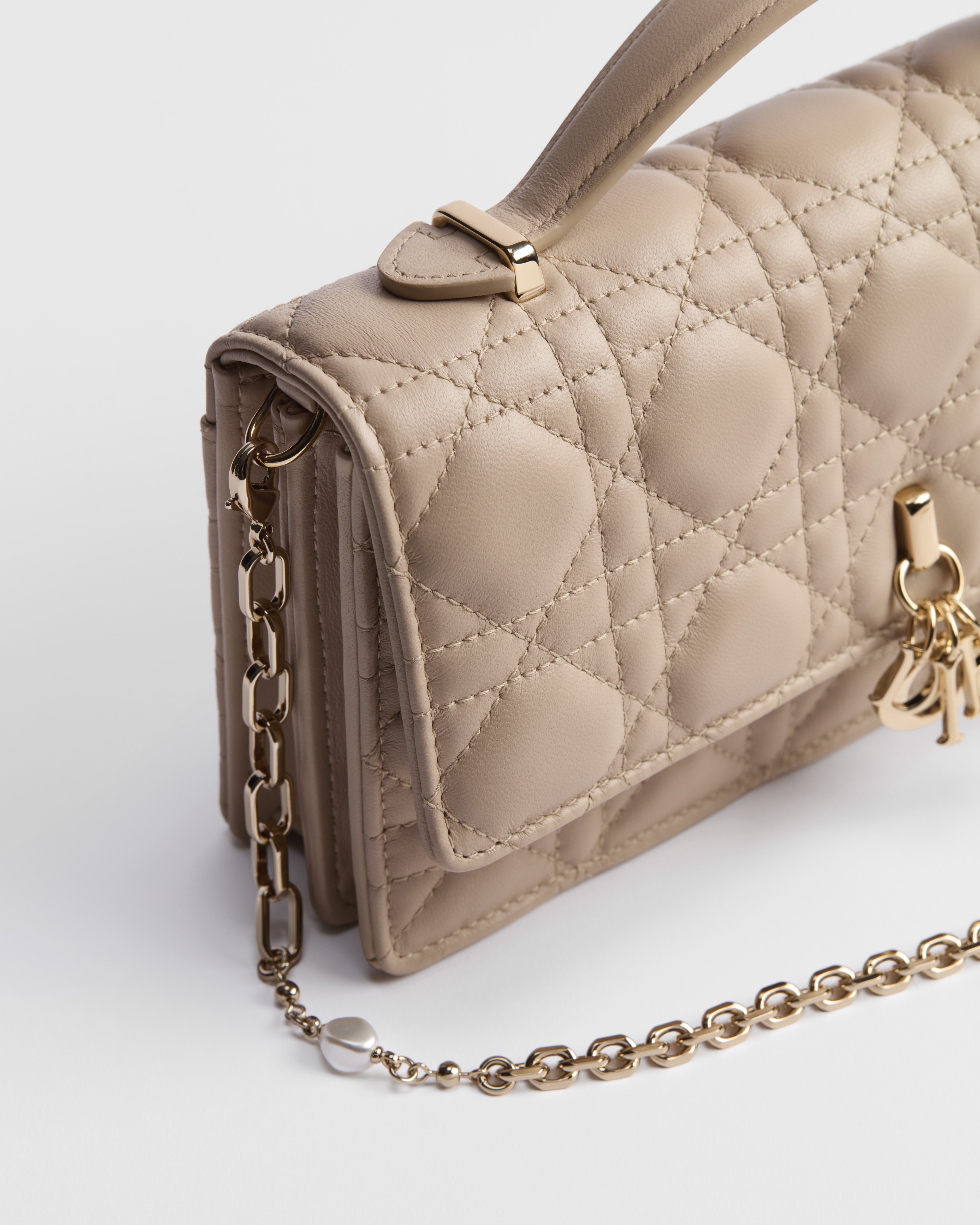 My Dior Mini Bag Powder Beige Cannage Lambskin E09