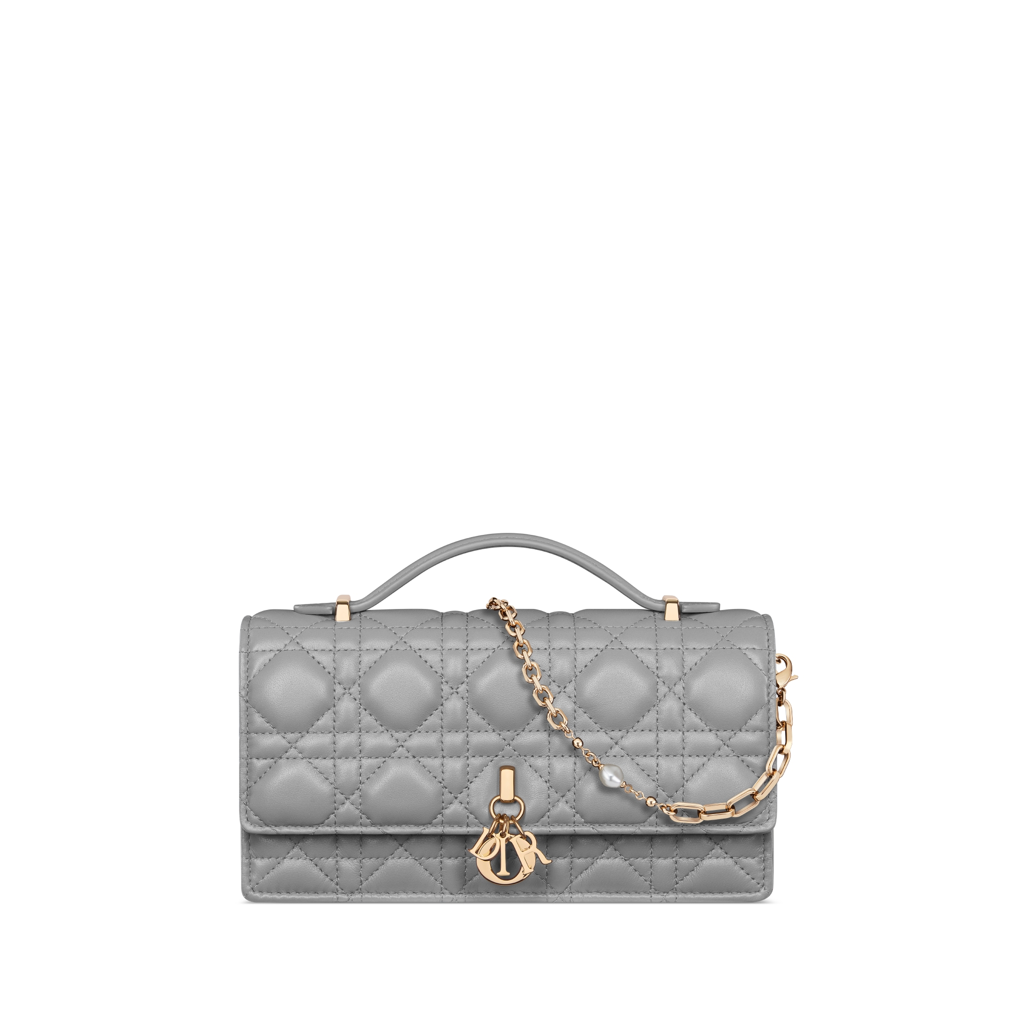 My Dior Mini Bag Anthracite Gray Cannage Lambskin E01