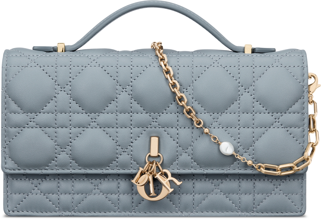 My Dior Mini Bag Cloud Blue Cannage Lambskin | DIOR