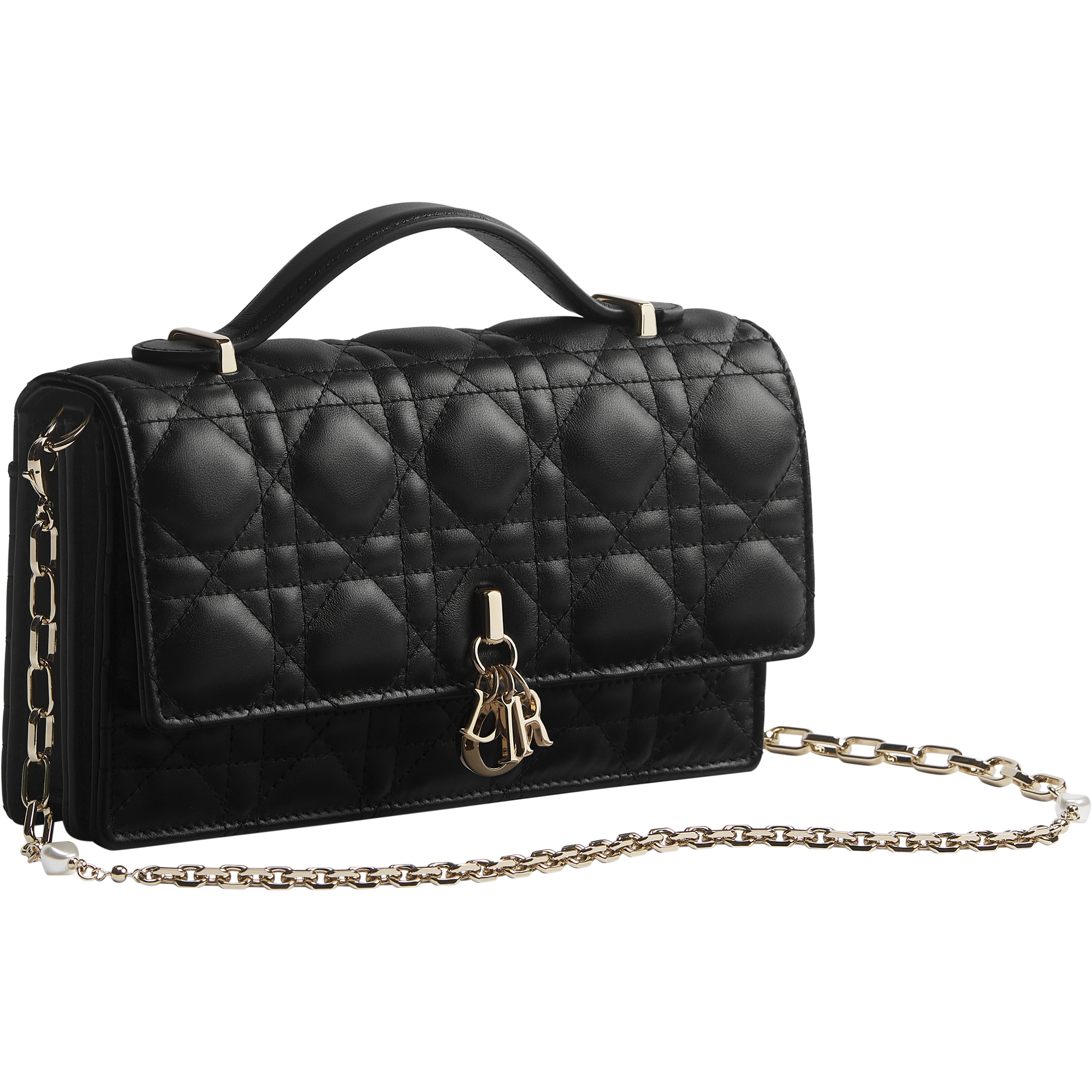 My Dior Mini Bag Black Cannage Lambskin E03