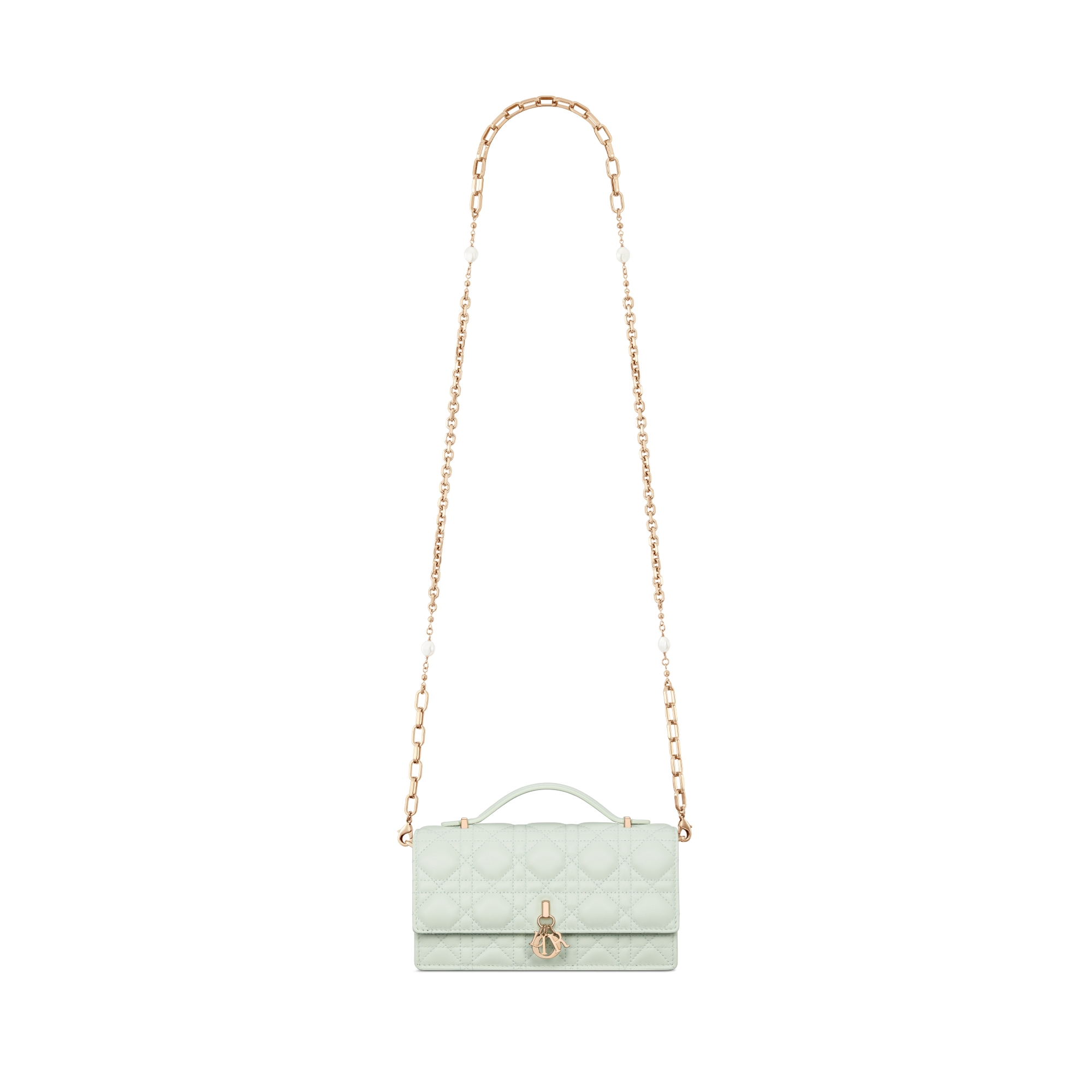 My Dior Mini Bag Light Mint Green Cannage Lambskin E07