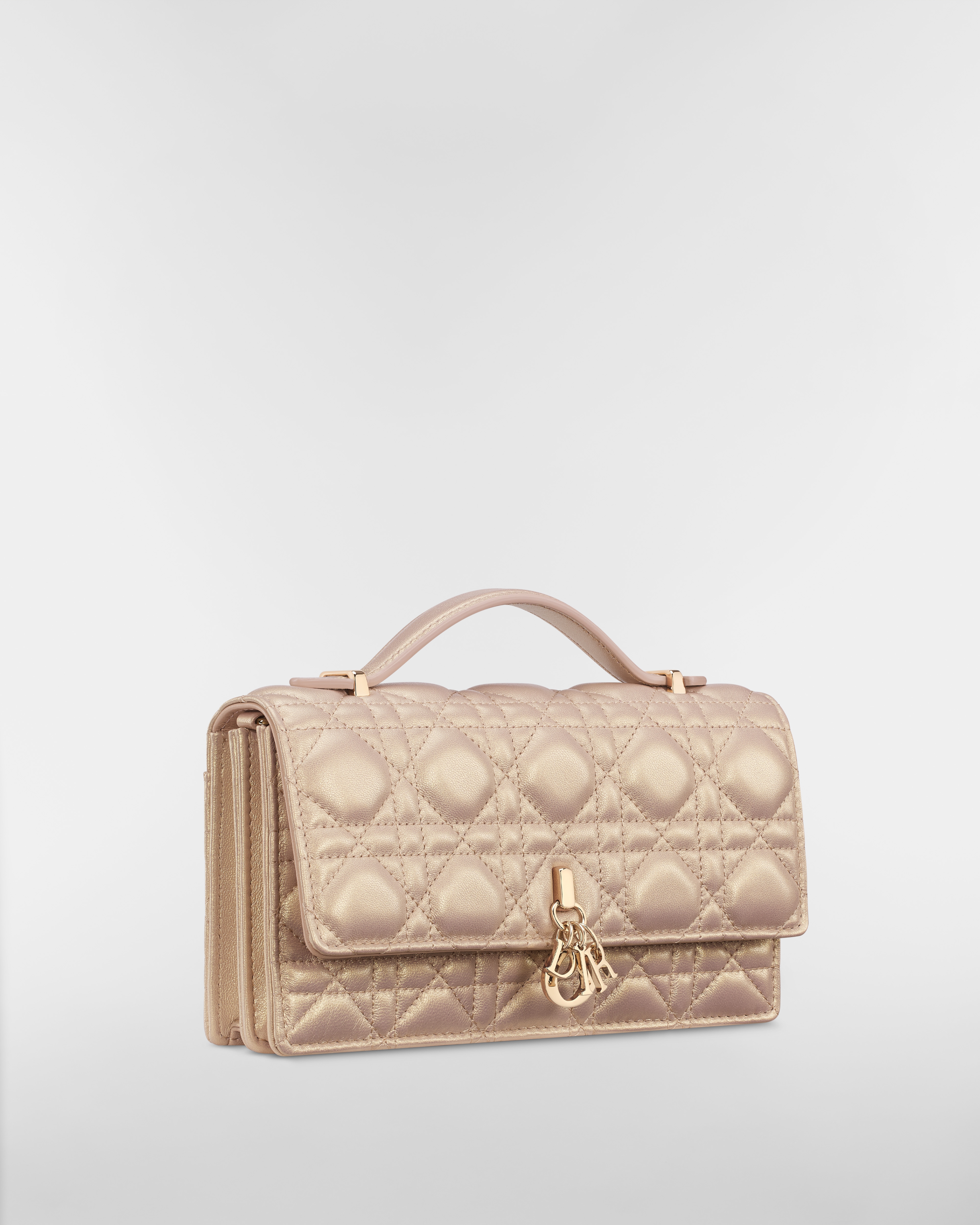 My Dior Minitasche Cannage Lammleder in Perlmuttrosa E03