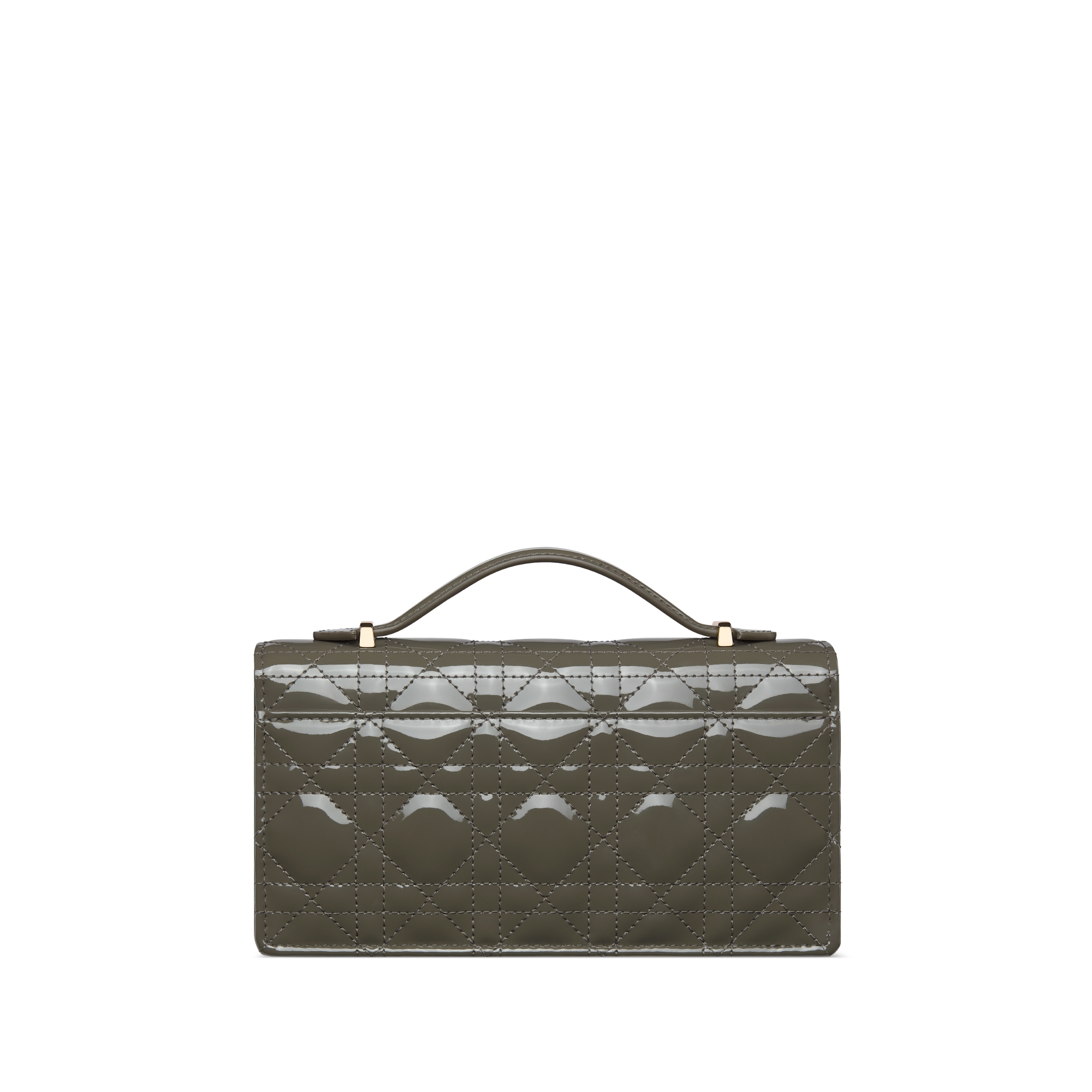 Miniborsa My Dior Pelle di vitello verniciata Cannage verde talpa E08