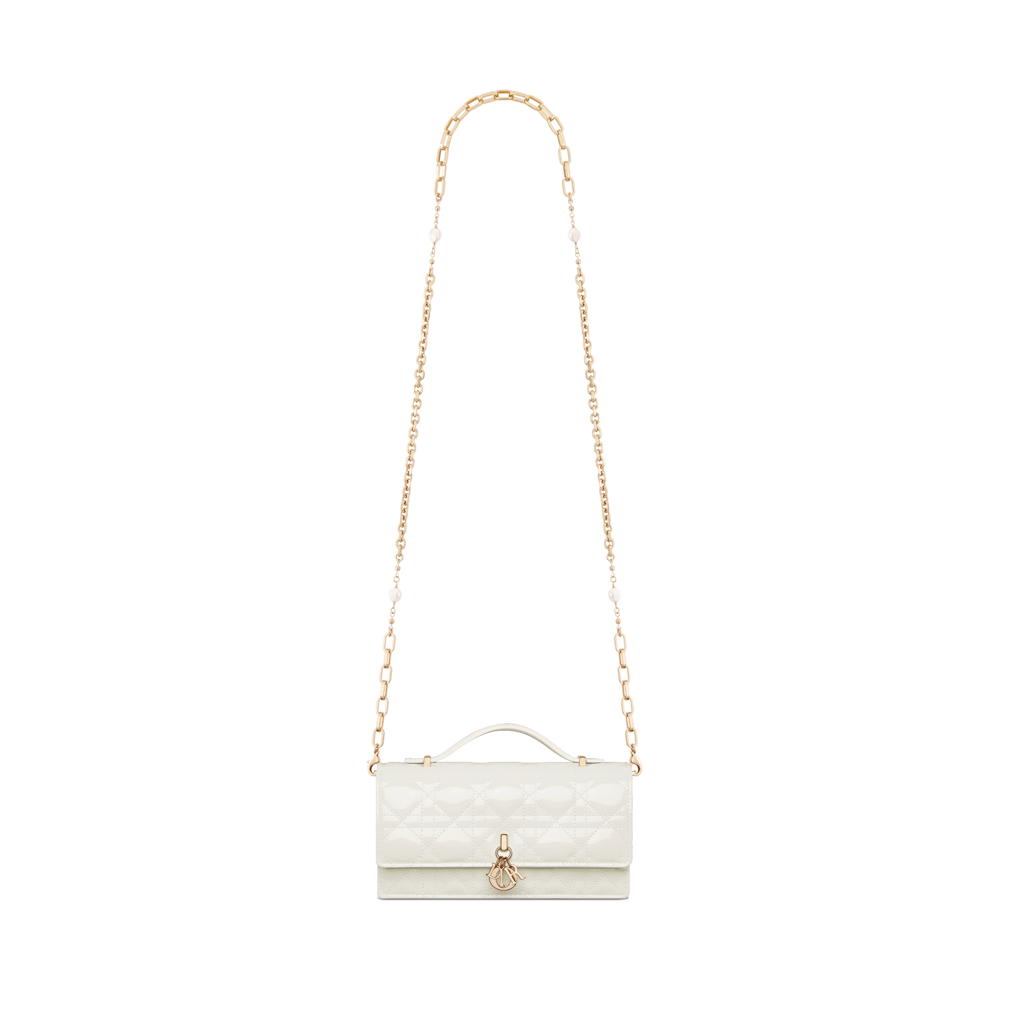 My Dior Mini Bag Latte Patent Cannage Calfskin E07