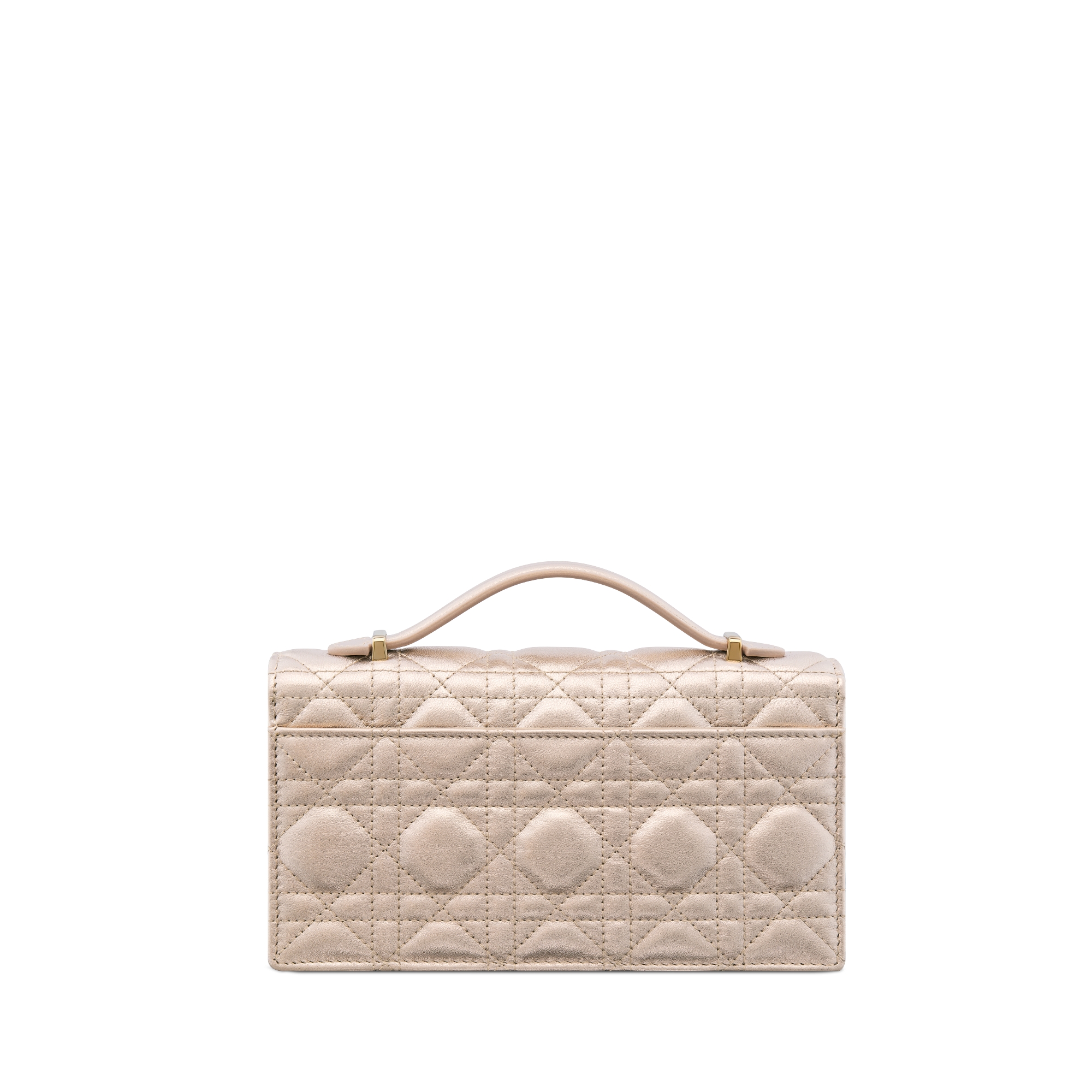 My Dior Mini Bag Metallic Pale Gold-Tone Cannage Calfskin E08