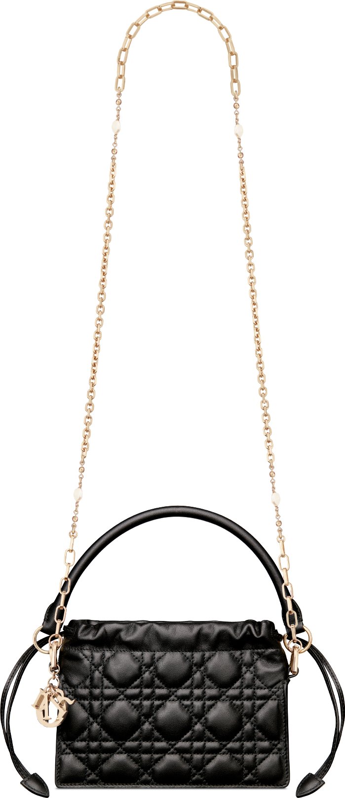 Lady Dior Milly Mini Bag Black Cannage Lambskin DIOR