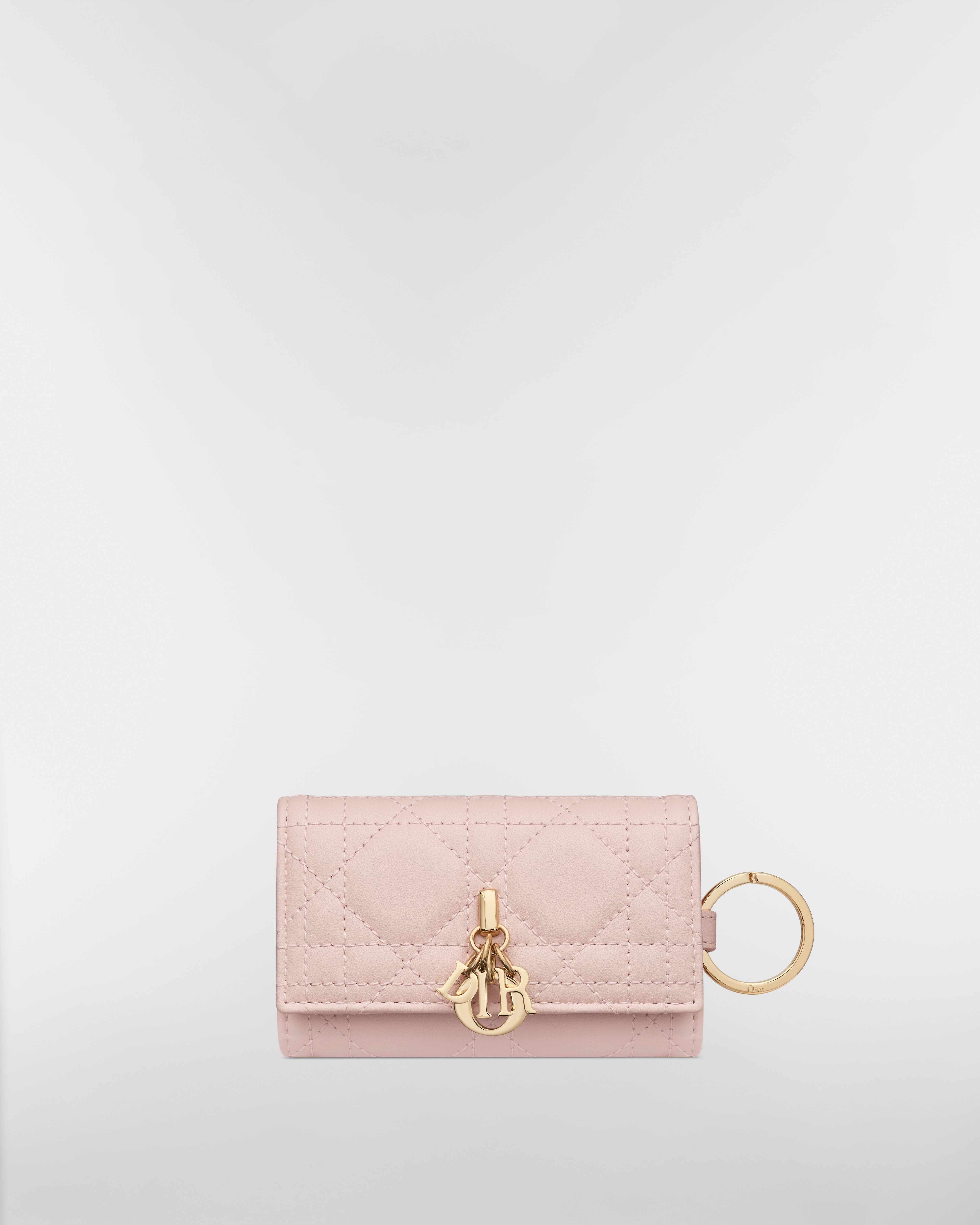 My Dior Aster 鎖匙包 胭脂粉色 Cannage 藤格紋圖案羊皮 E01