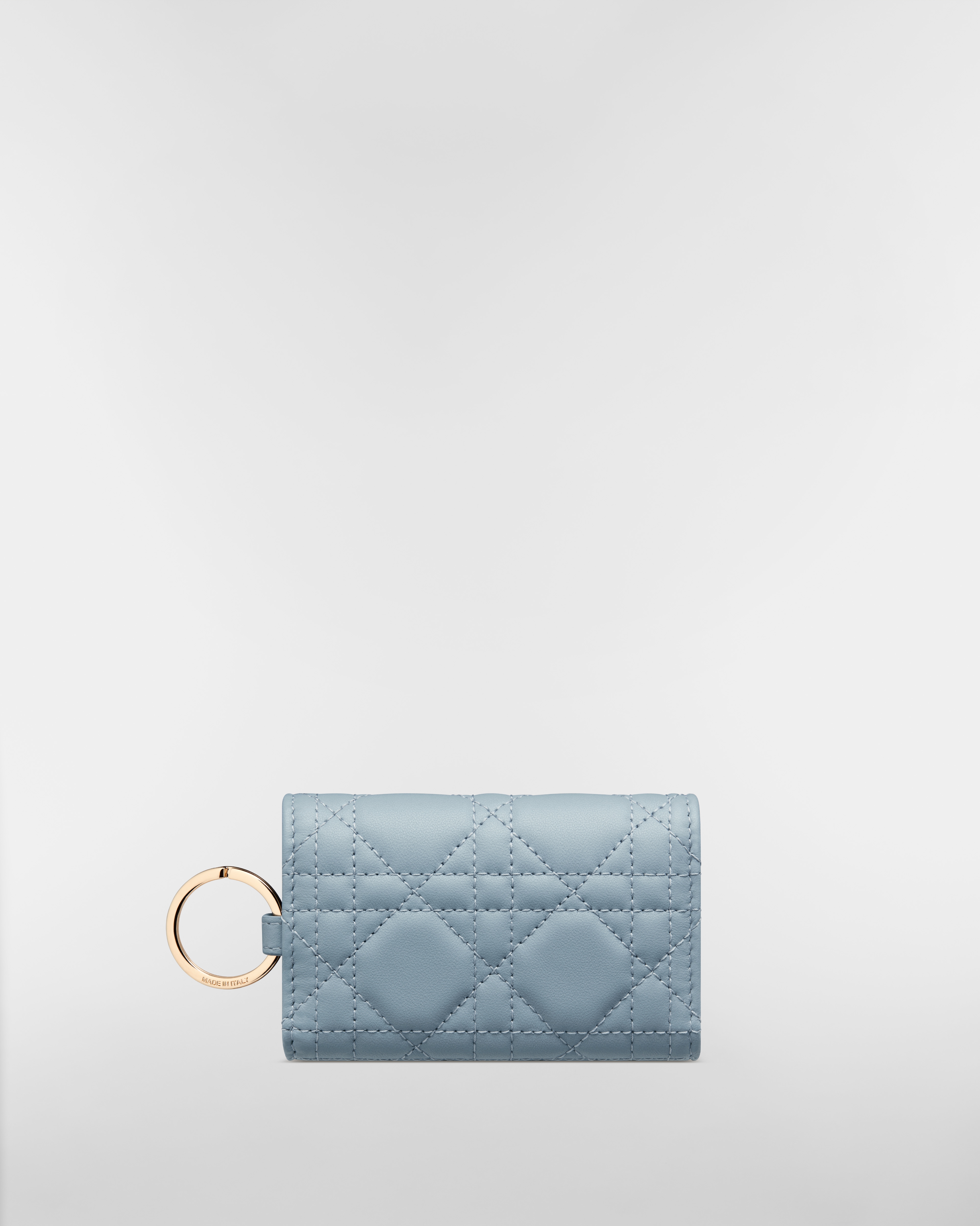 My Dior Aster Key Case Cloud Blue Cannage Lambskin E08