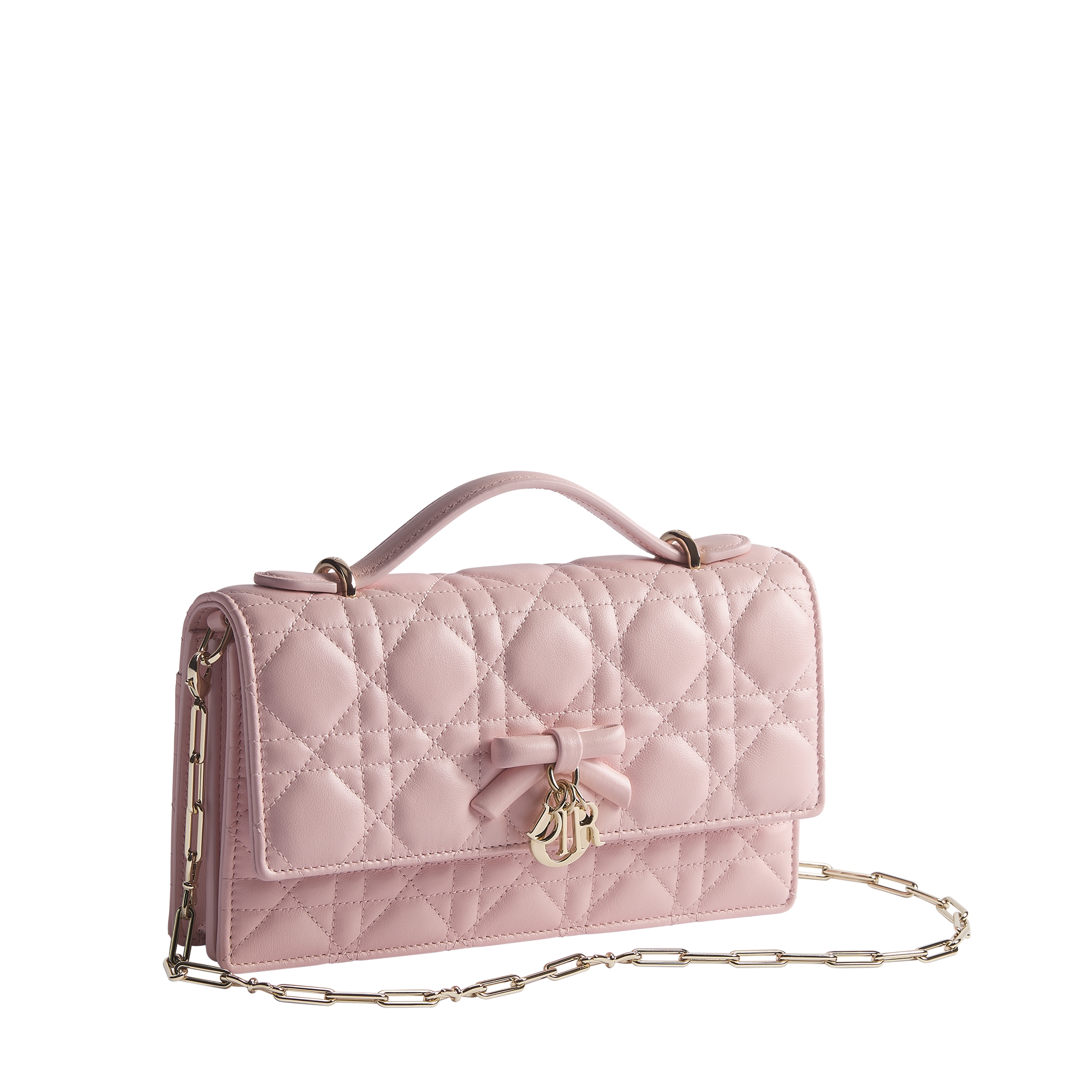 My Dior Mini Bag Rose Soupir Cannage Lambskin E03