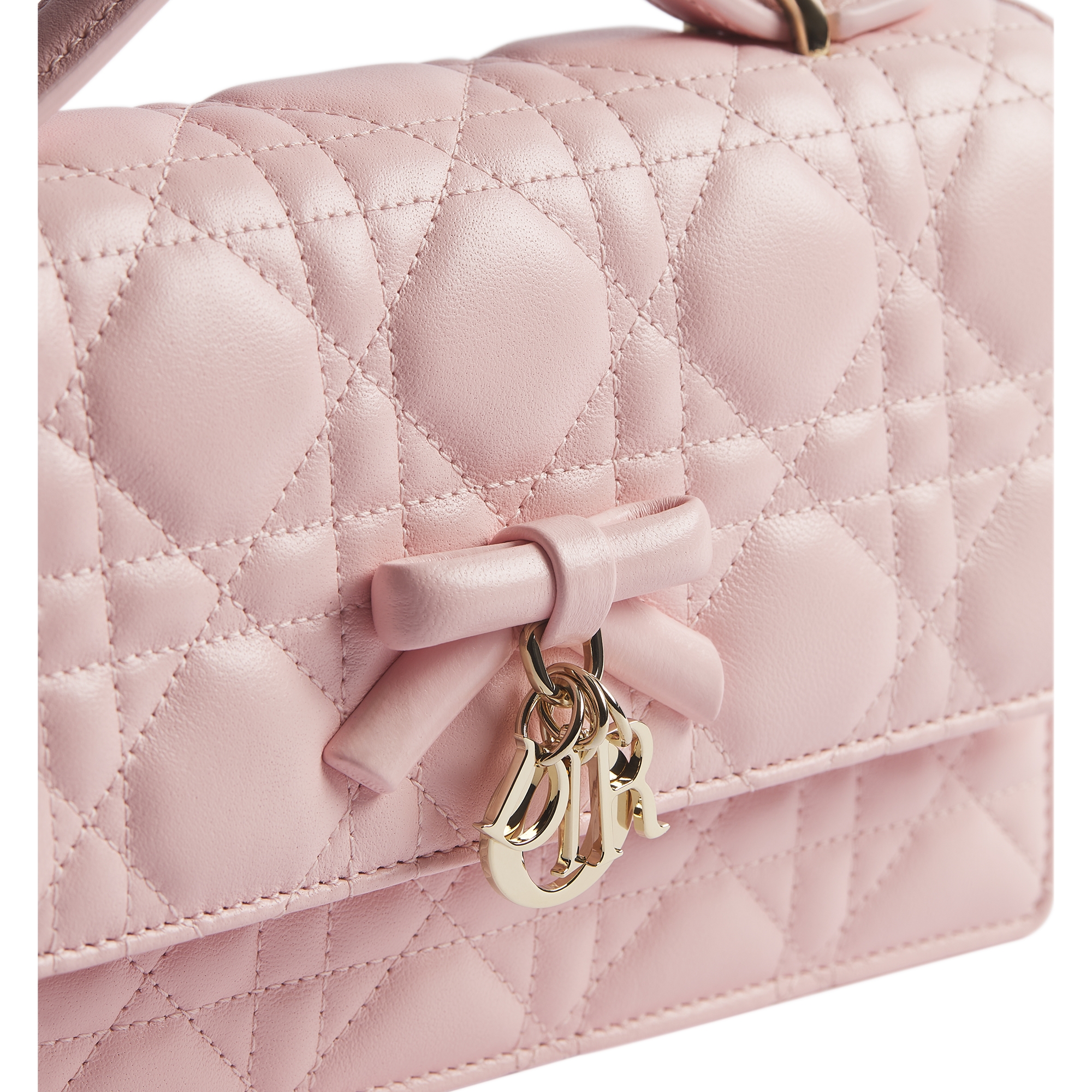 My Dior Mini Bag Rose Soupir Cannage Lambskin E10