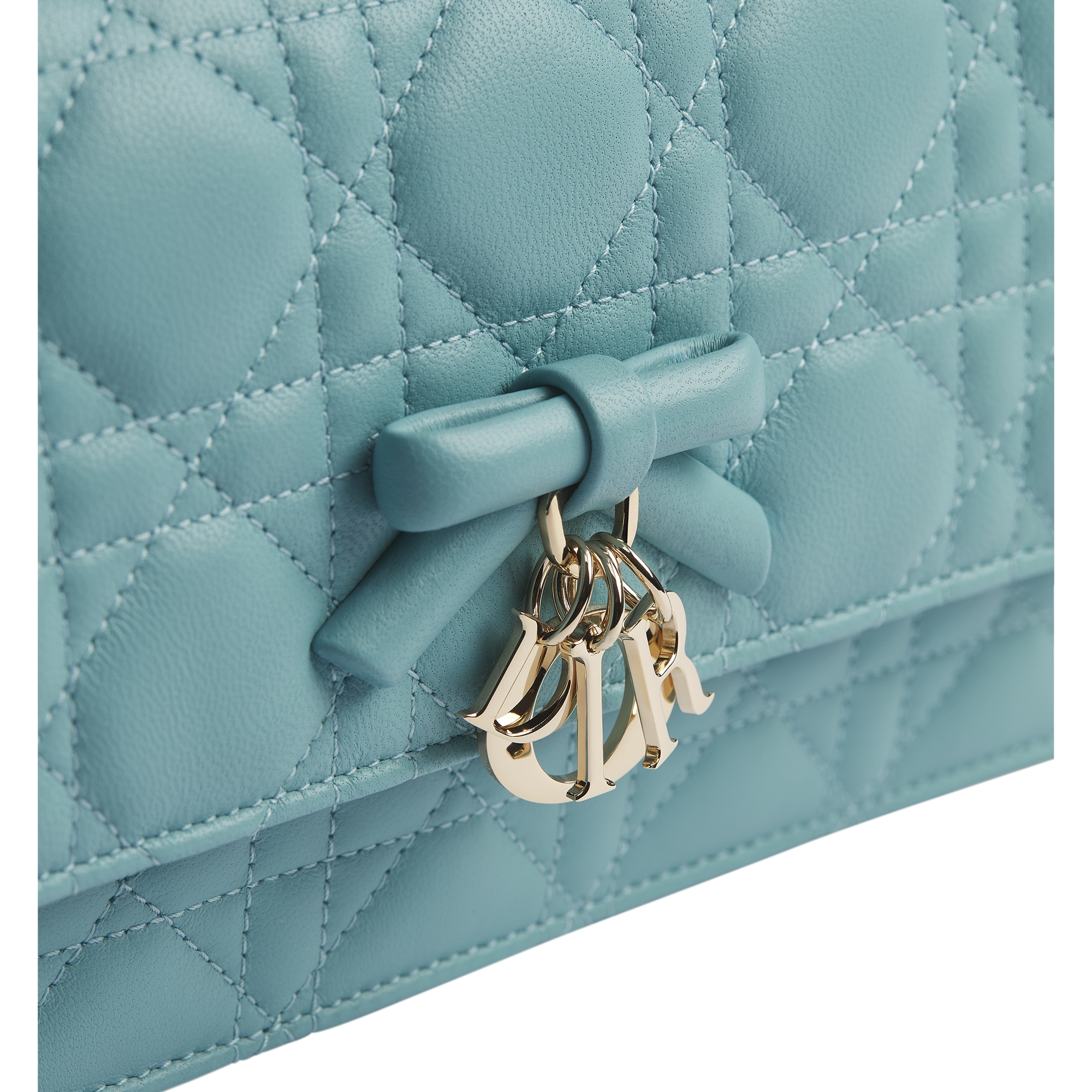 My Dior Mini Bag Bleu Tourmaline Cannage Lambskin E10