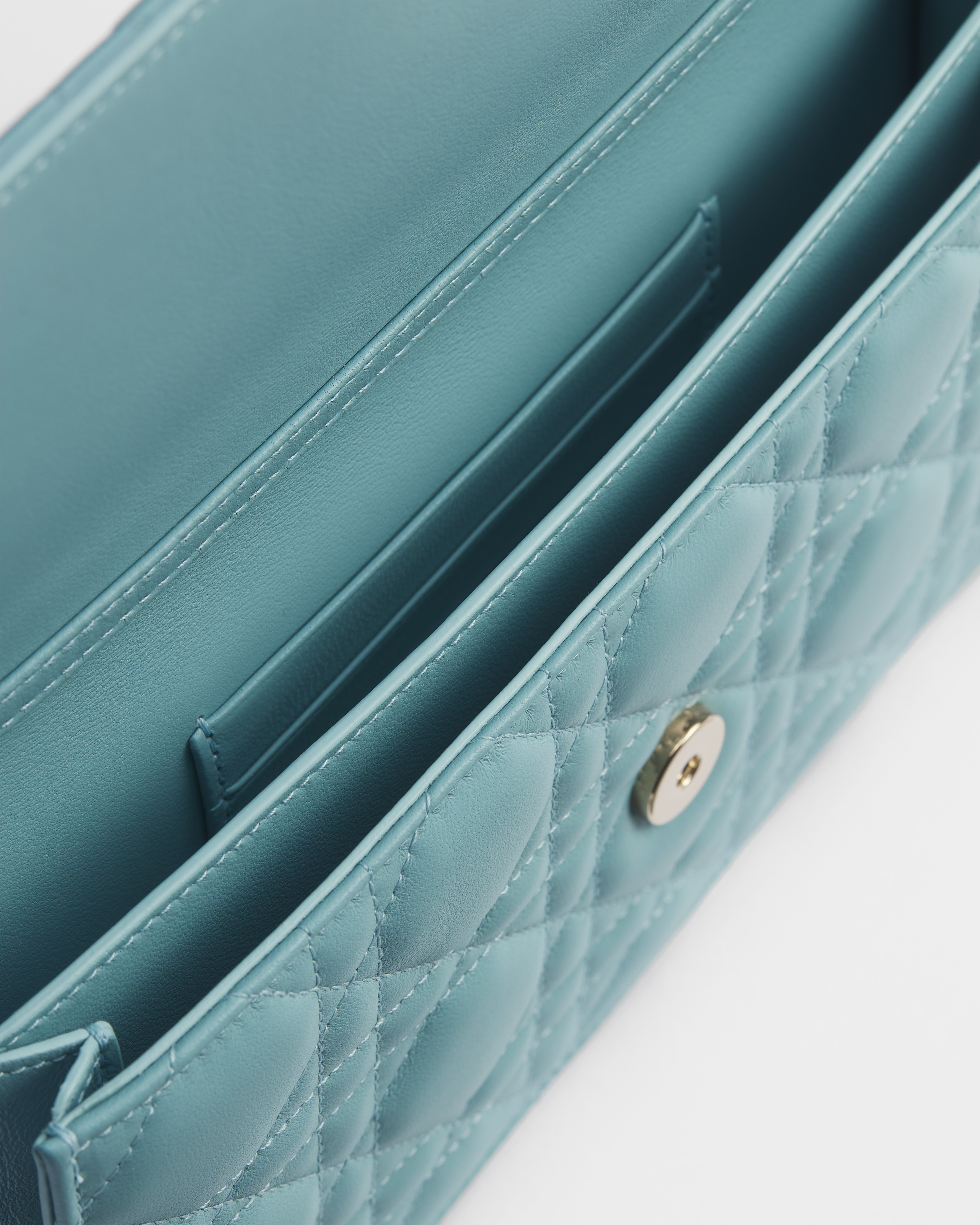 My Dior 미니 백 투르말린 블루 까나쥬 양가죽 E06