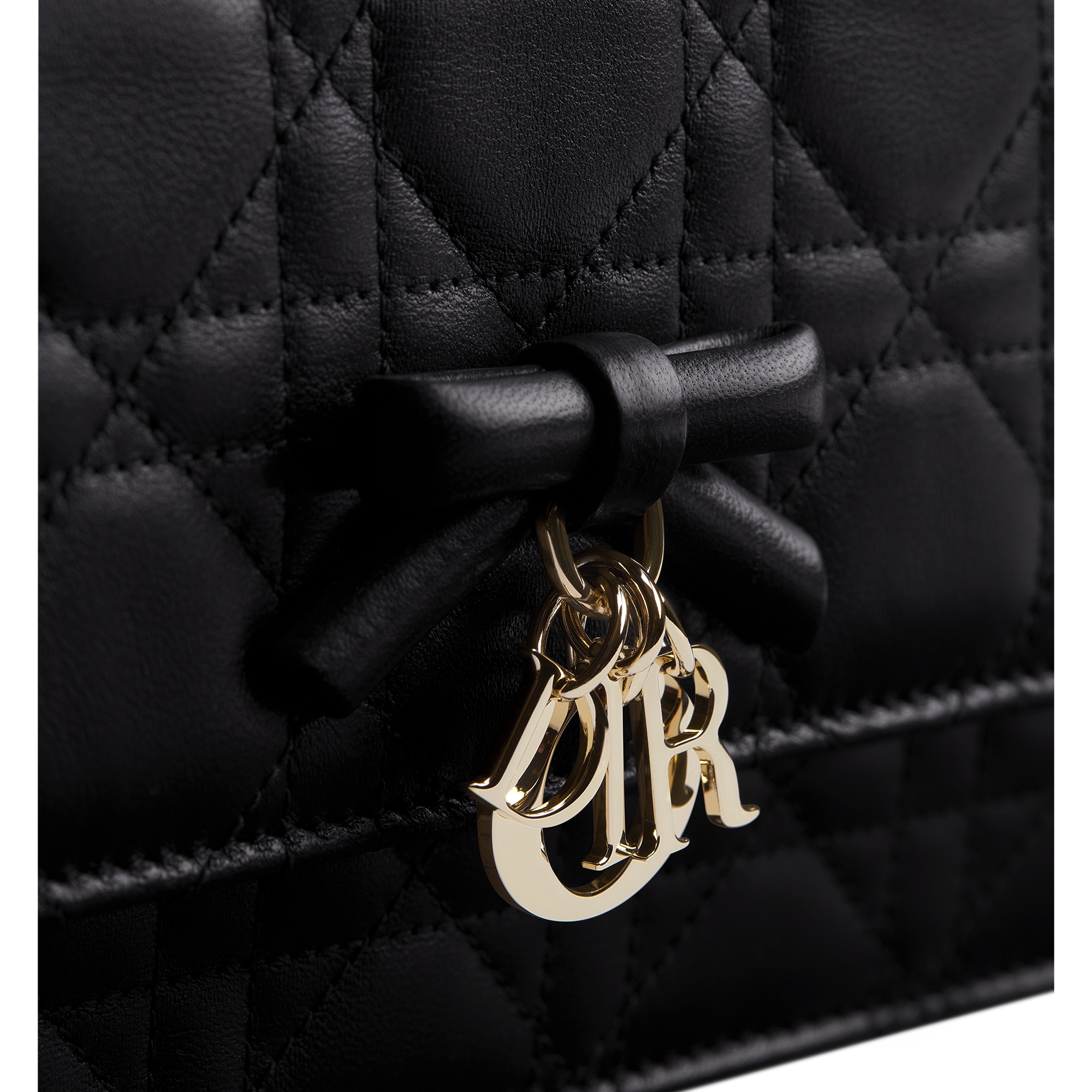  Cannage Lammleder in Schwarz