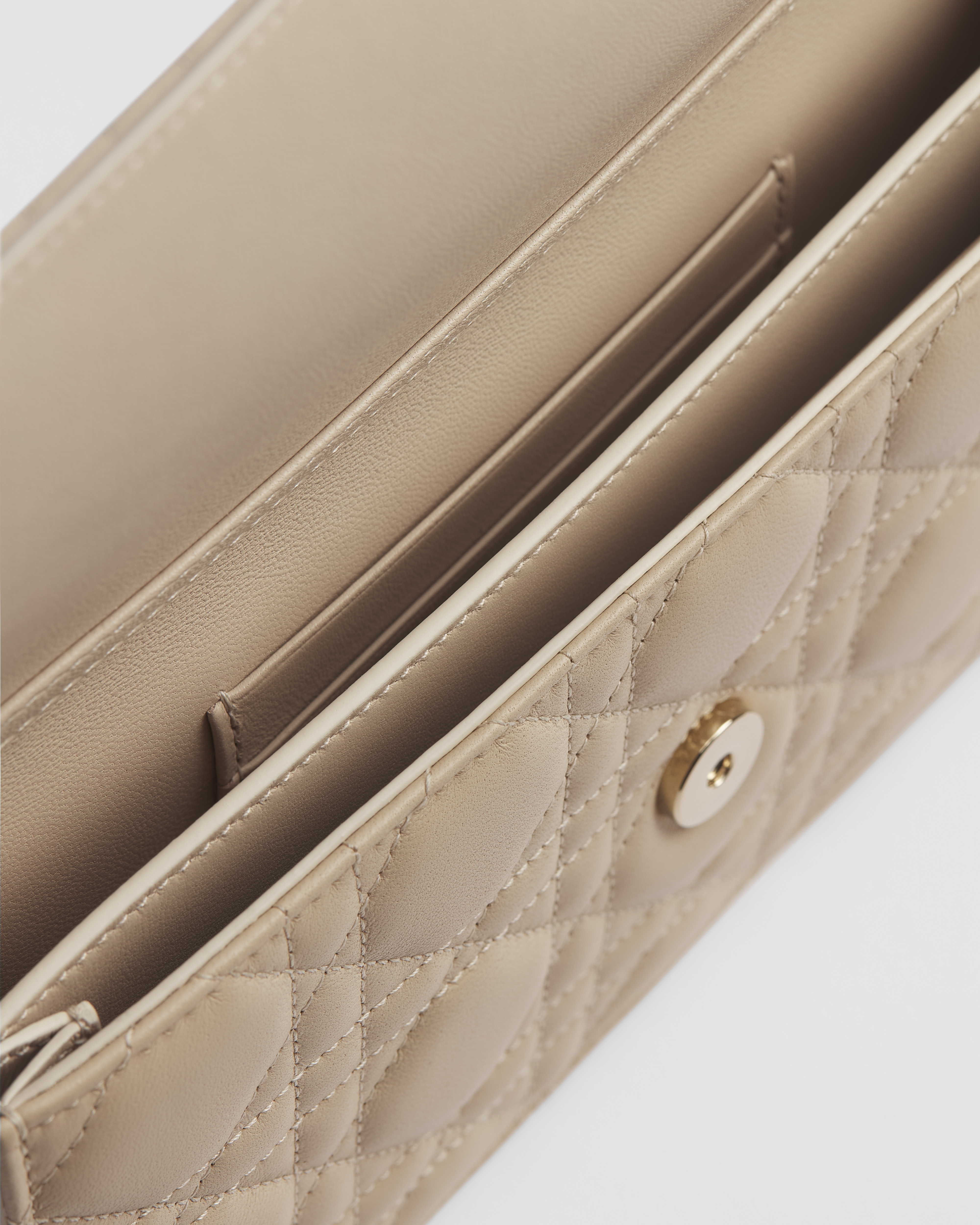 My Dior Minitasche Zweifarbiges Cannage Lammleder in Trench und Blassbraun E06