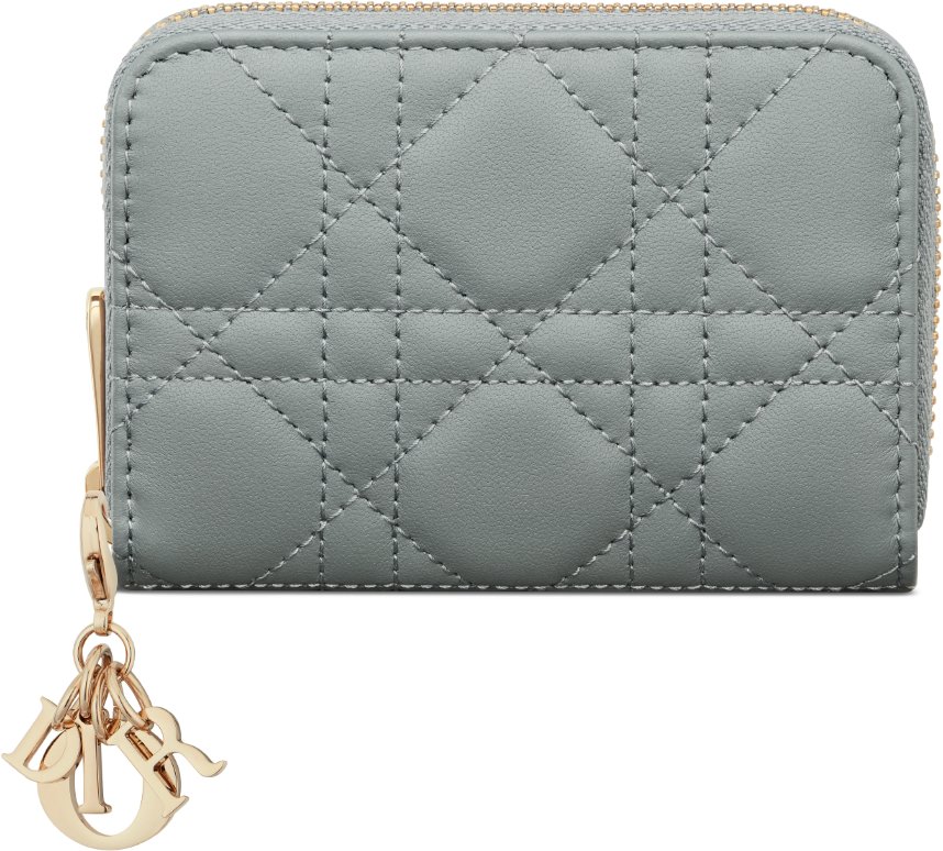 Small Lady Dior Voyageur Coin Purse Front view