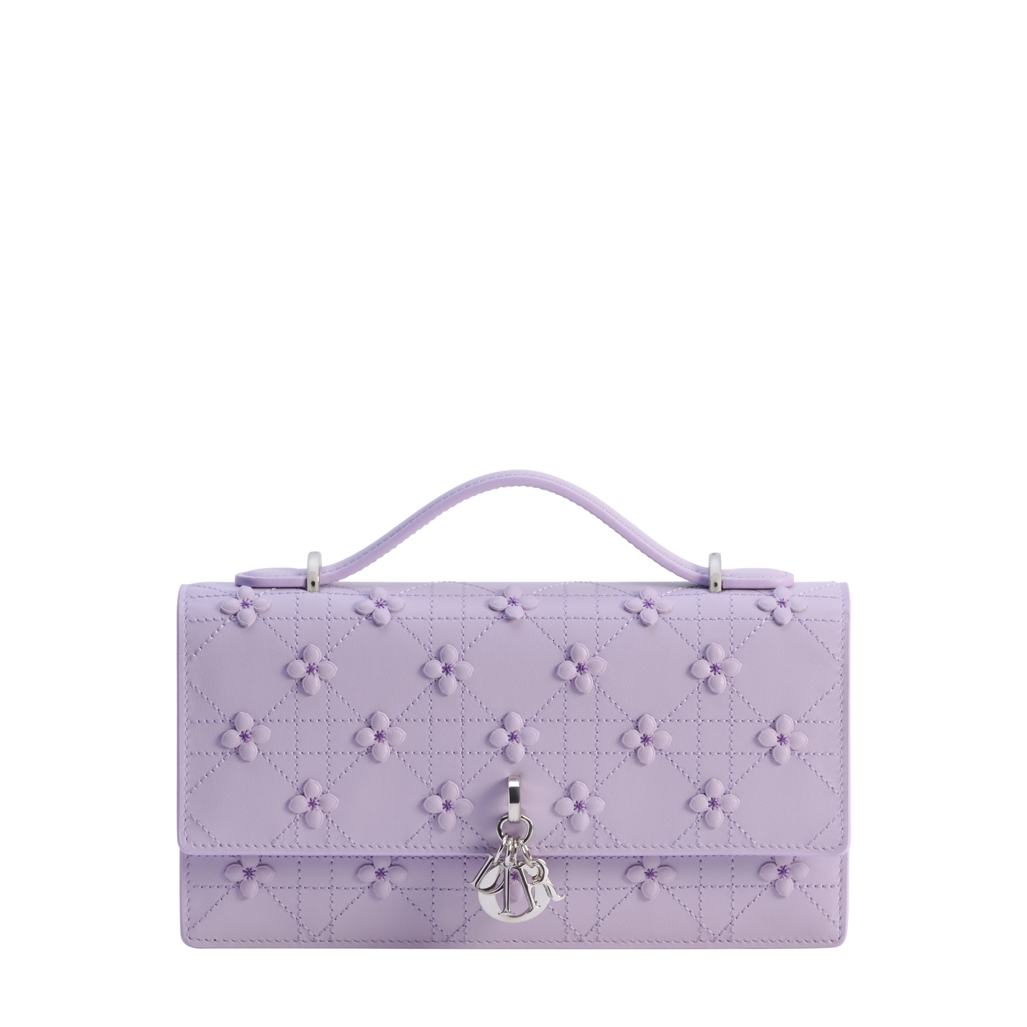 My Dior Mini Bag Lilas Dior Hortensia Embroidered Cannage Lambskin