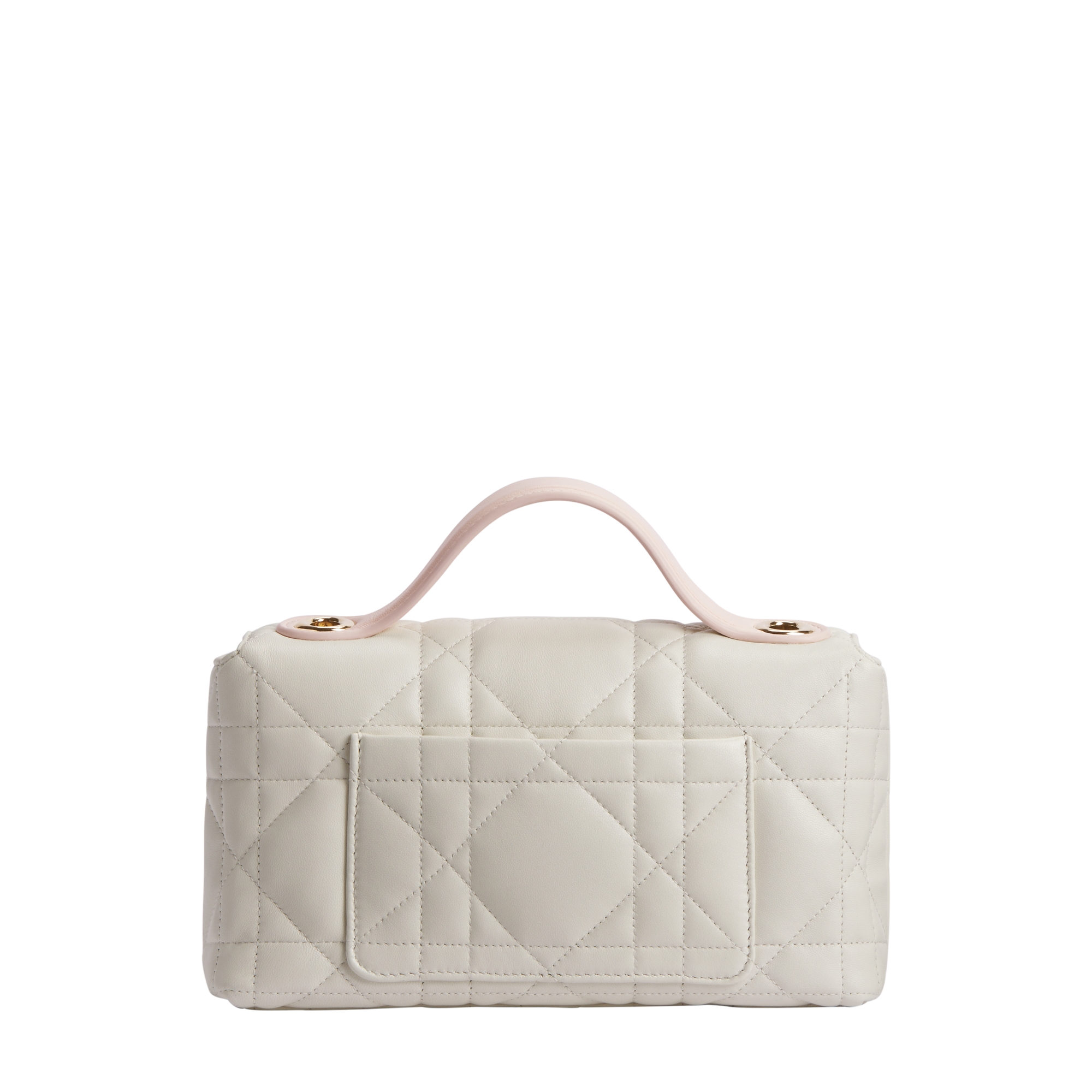 Dior Qixi My Tender Dior Top Handle Mini Bag Two-Tone Latte and Ballet Pink Macrocannage Lambskin E08