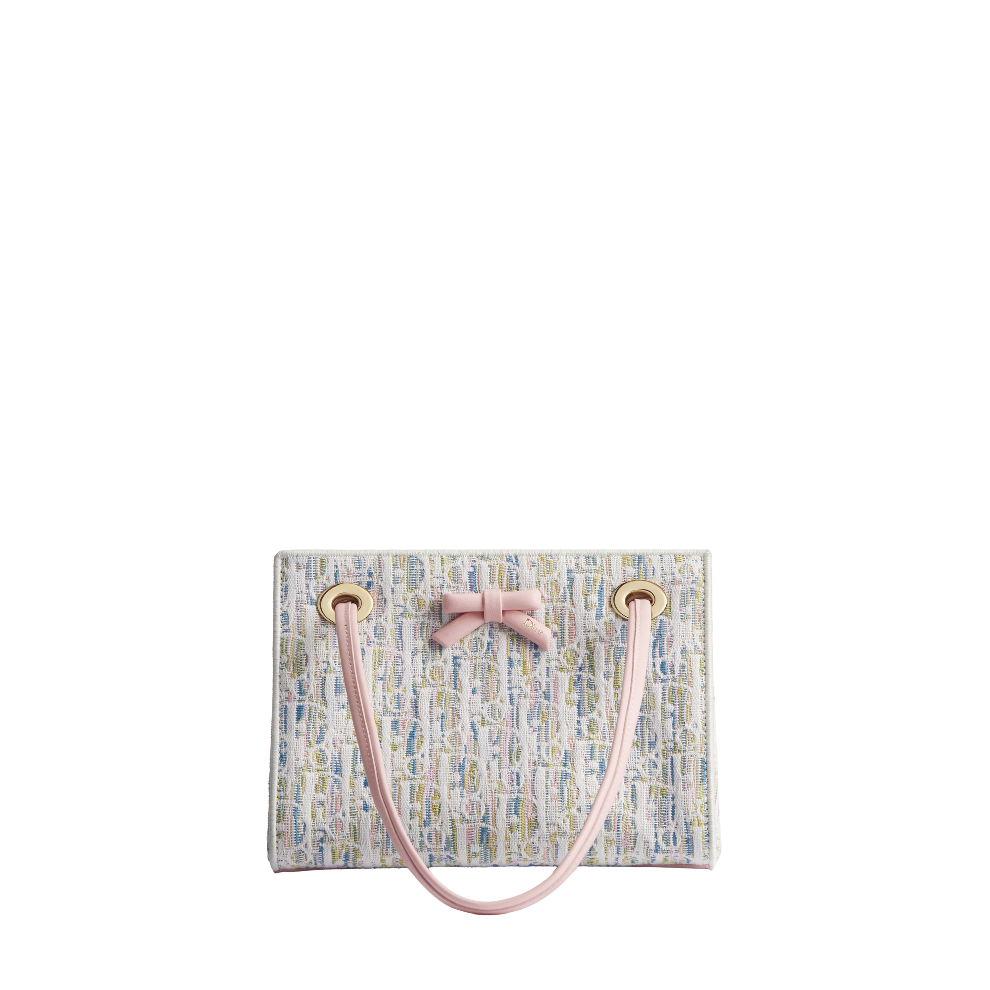 Dior Promenade Mini Shopping Bag Multicolor Dior Oblique Pastel Jacquard E01