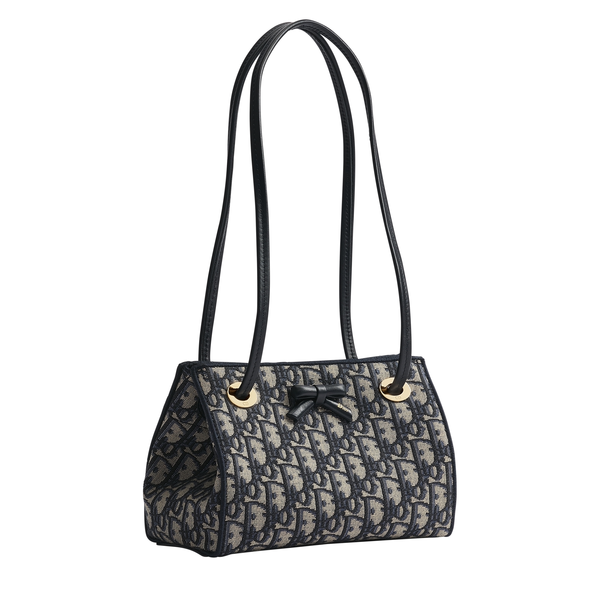 Dior Promenade Mini Shopping Bag Blue Dior Oblique Jacquard E03