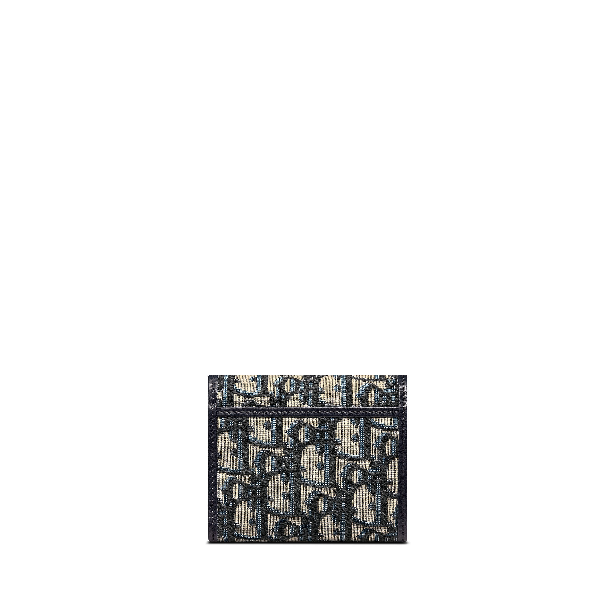 30 Montaigne Lotus Wallet Blue Dior Oblique Jacquard E08