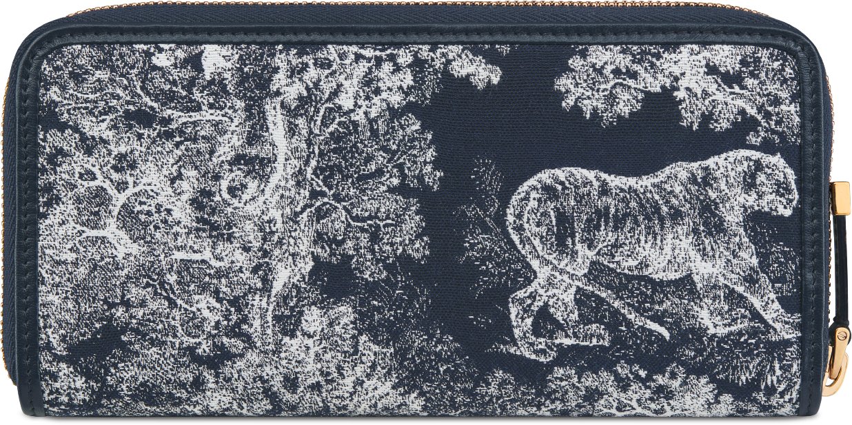 DIOR | 30 Montaigne Voyageur ロングウォレット リバース トワル ドゥ ジュイ ジャカード
