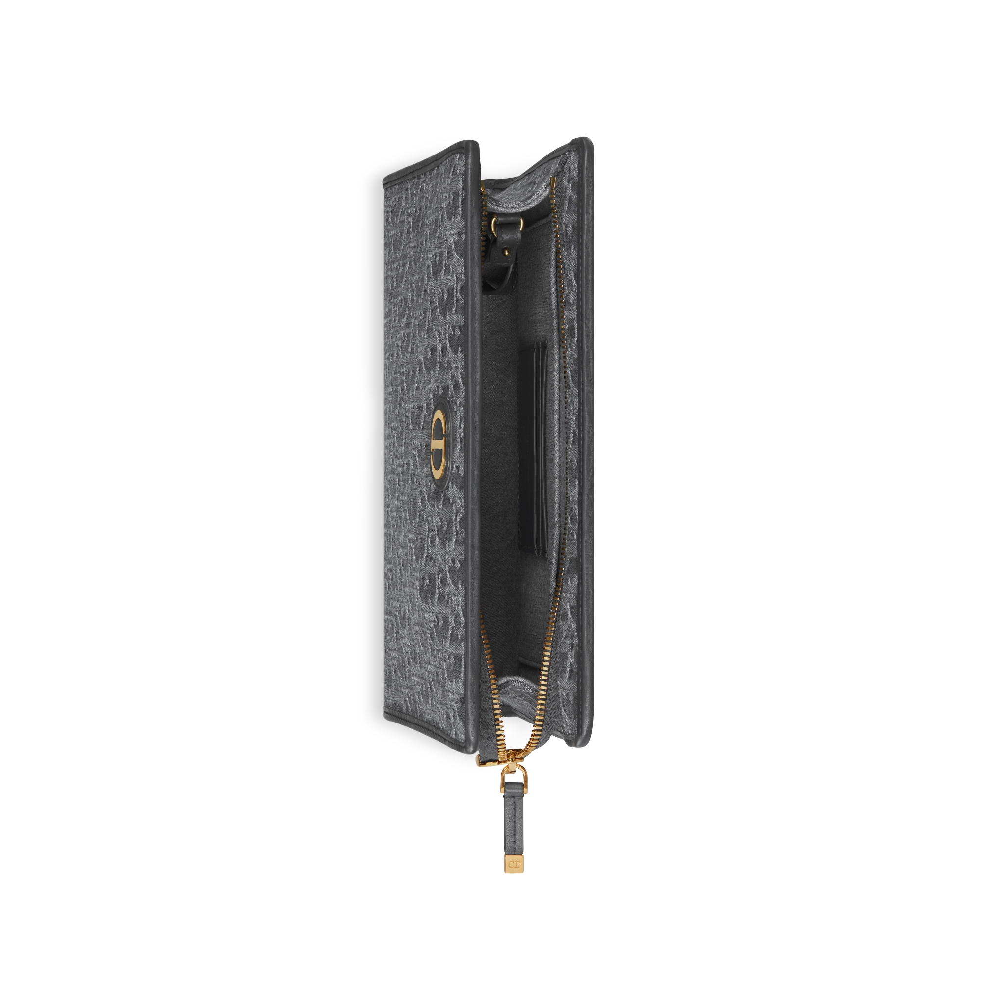 30 Montaigne Dea Pouch Gray Denim Dior Oblique Jacquard E06