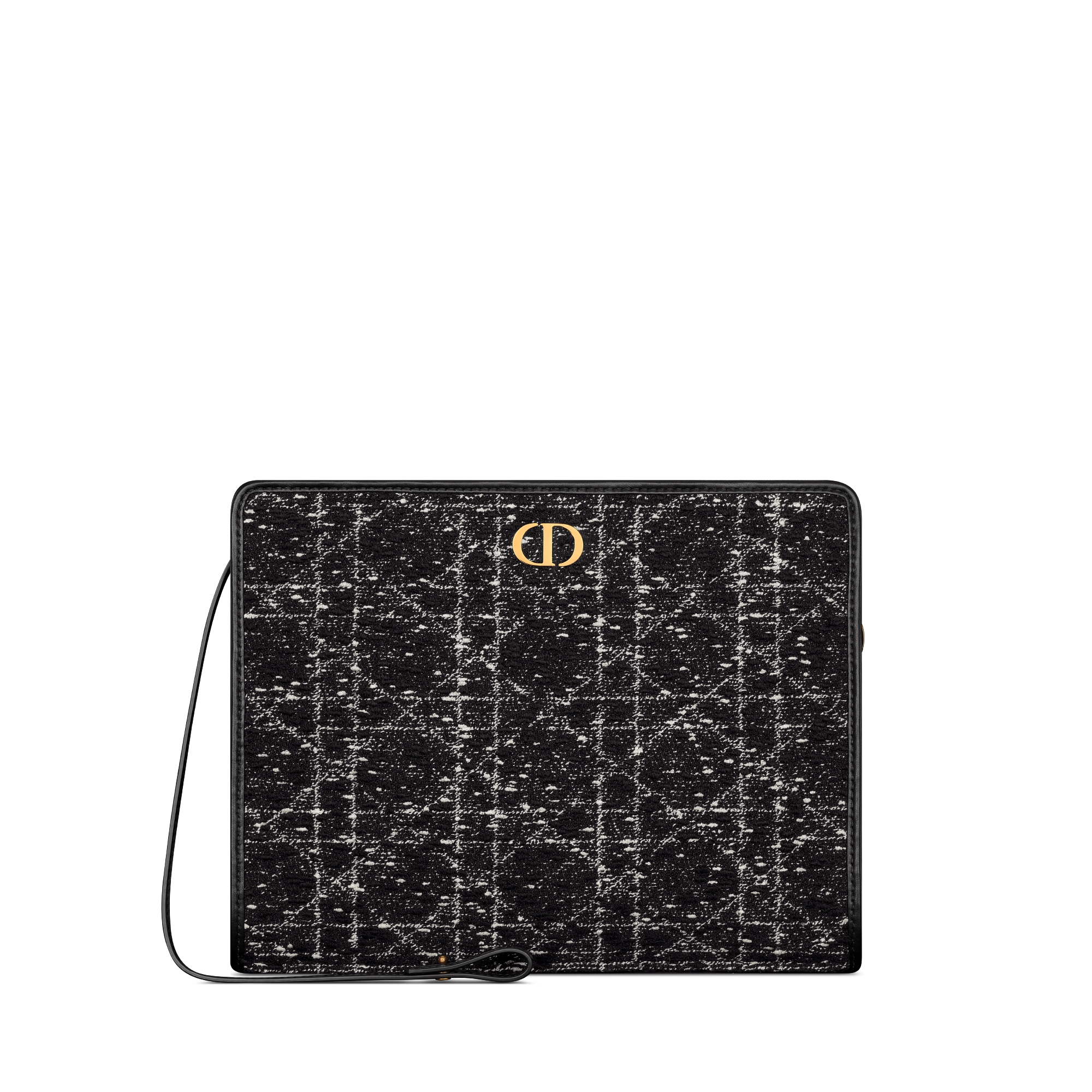 30 Montaigne Dea Pouch Black Cannage Tweed | DIOR