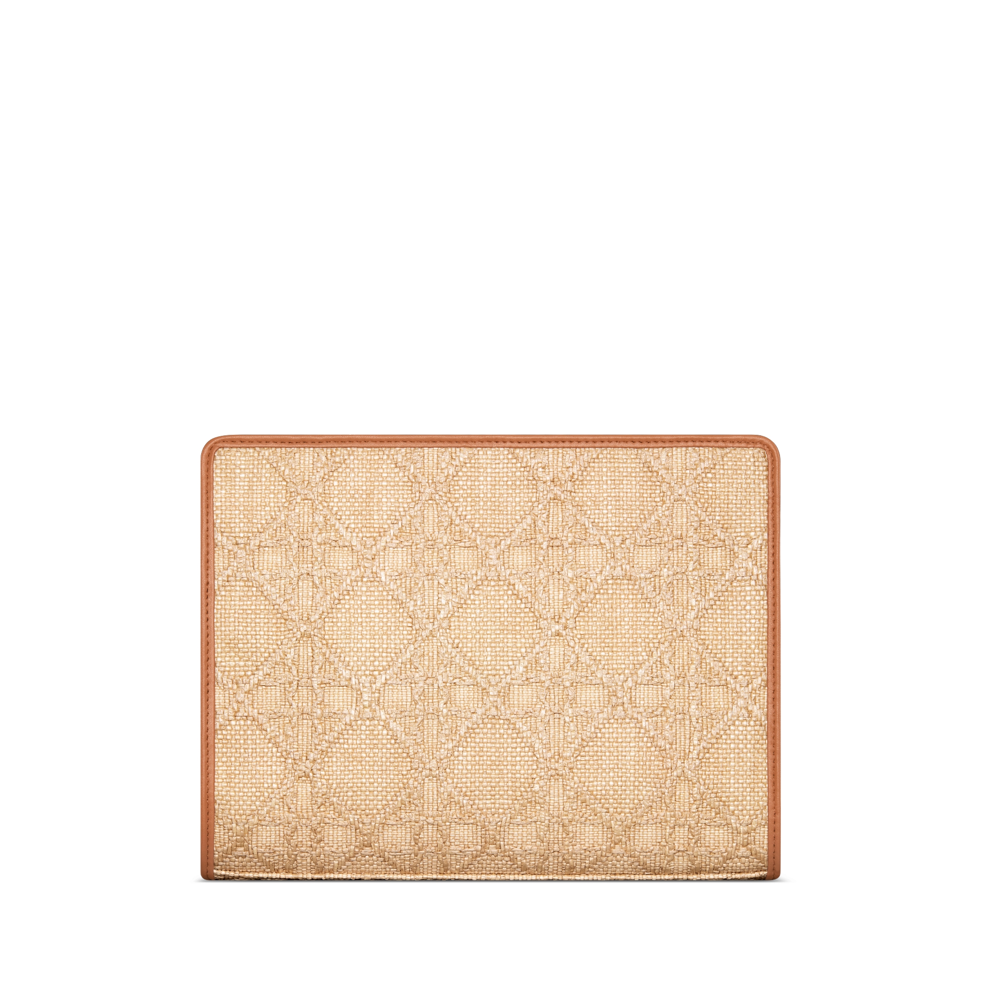 30 Montaigne Dea Pouch Natural Cannage Raffia E08