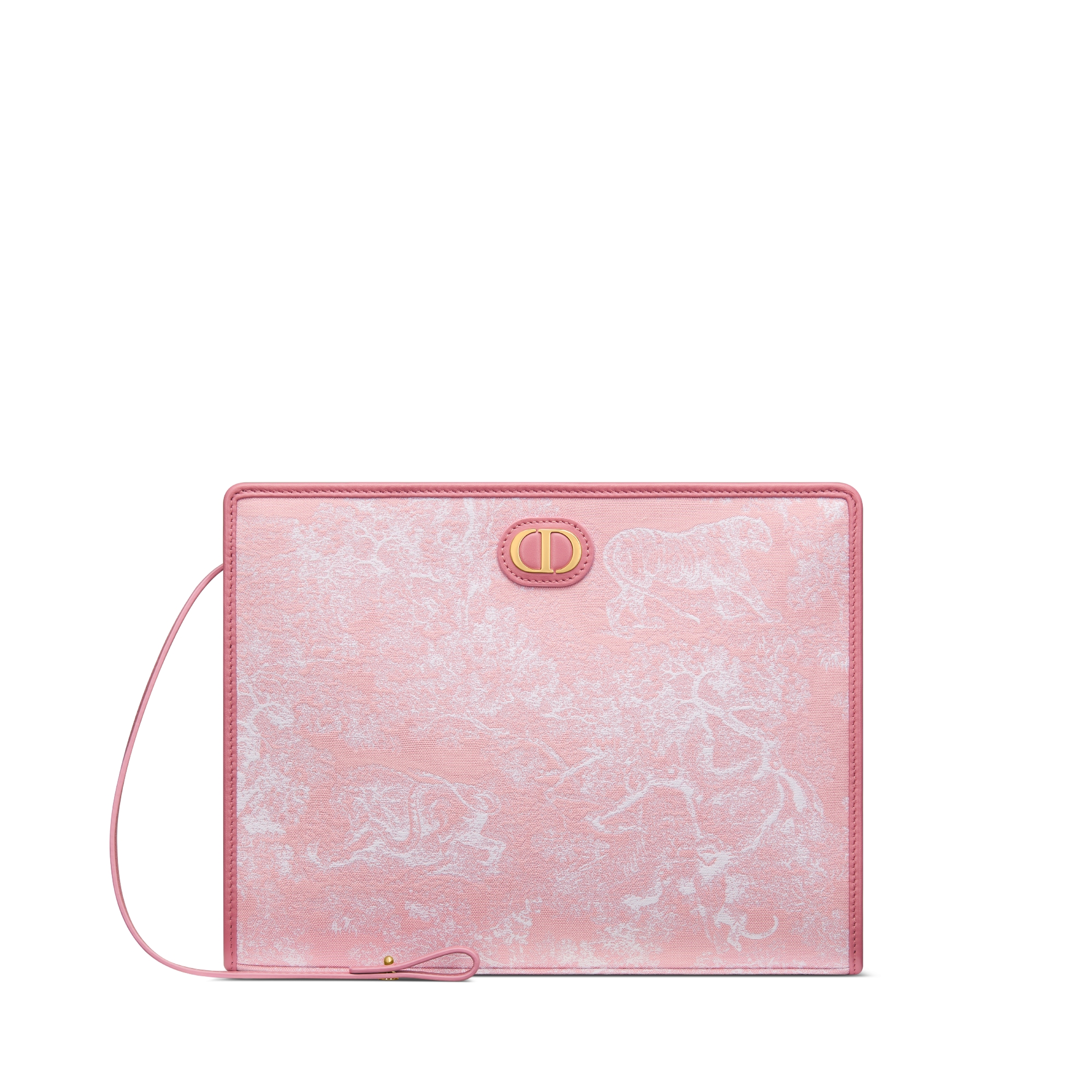Dioriviera 30 Montaigne Dea Pouch White and Yarrow Pink Toile de