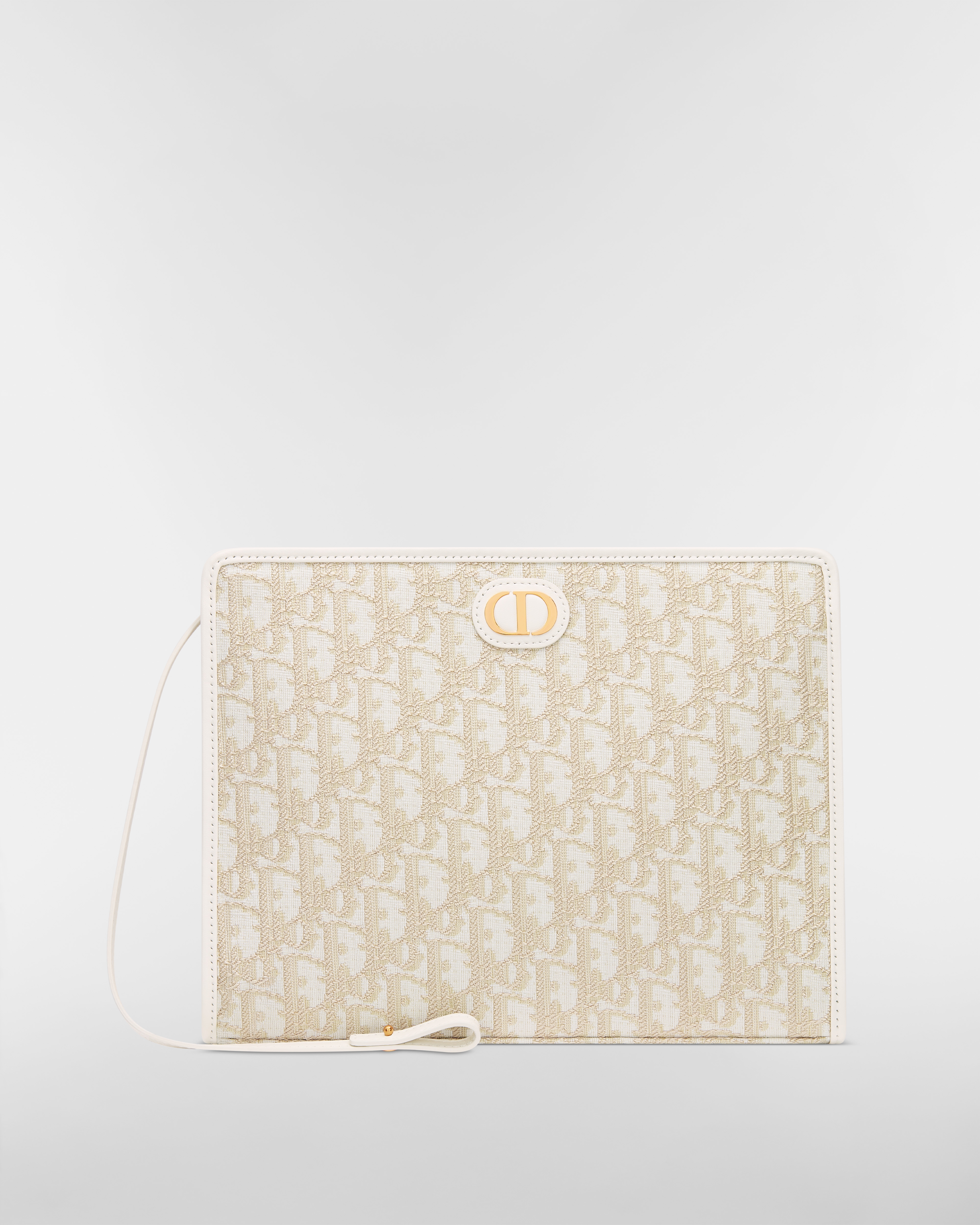 30 Montaigne Dea Pouch Gold-Tone Dior Oblique Jacquard E01