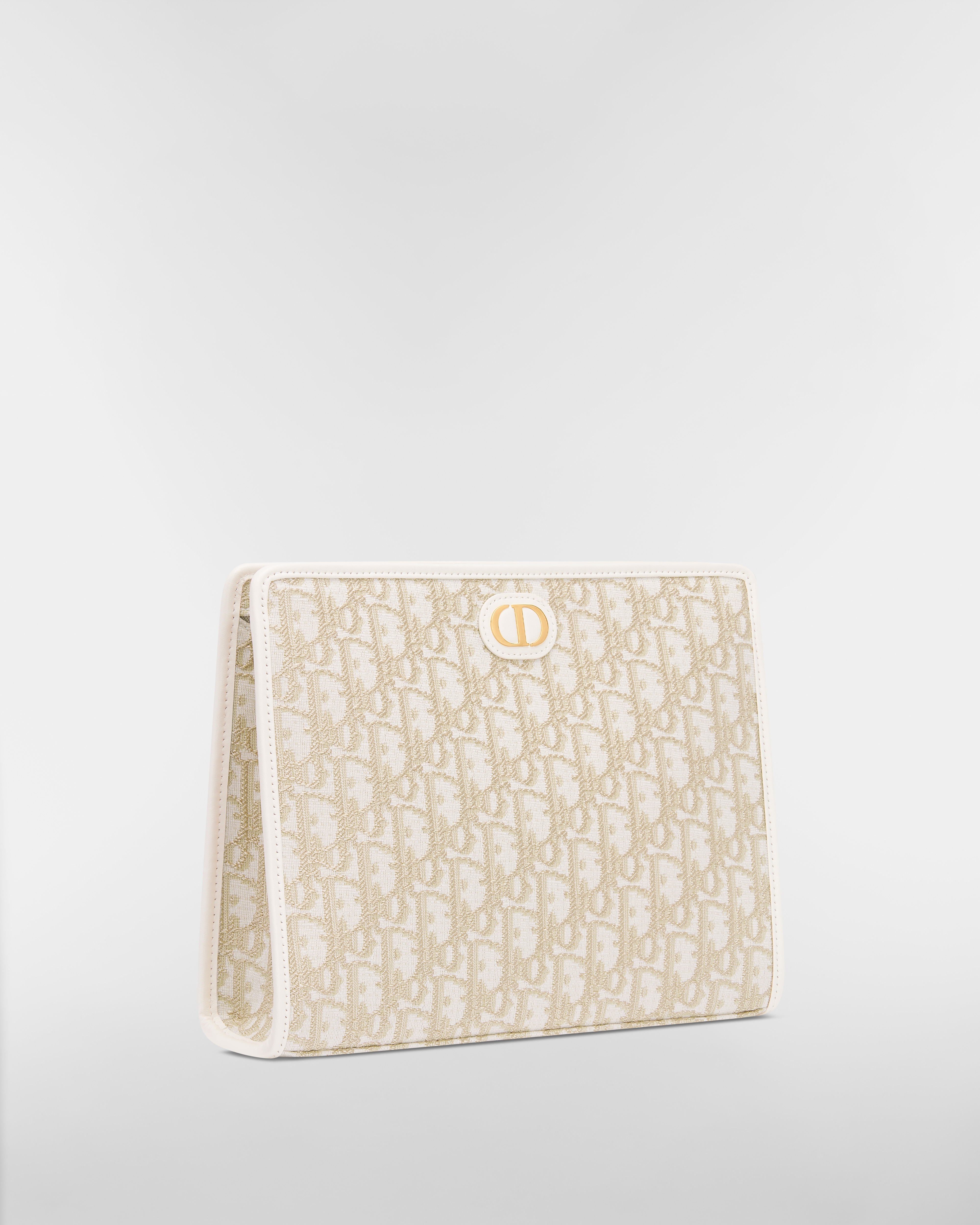 30 Montaigne Dea Pouch Gold-Tone Dior Oblique Jacquard E03