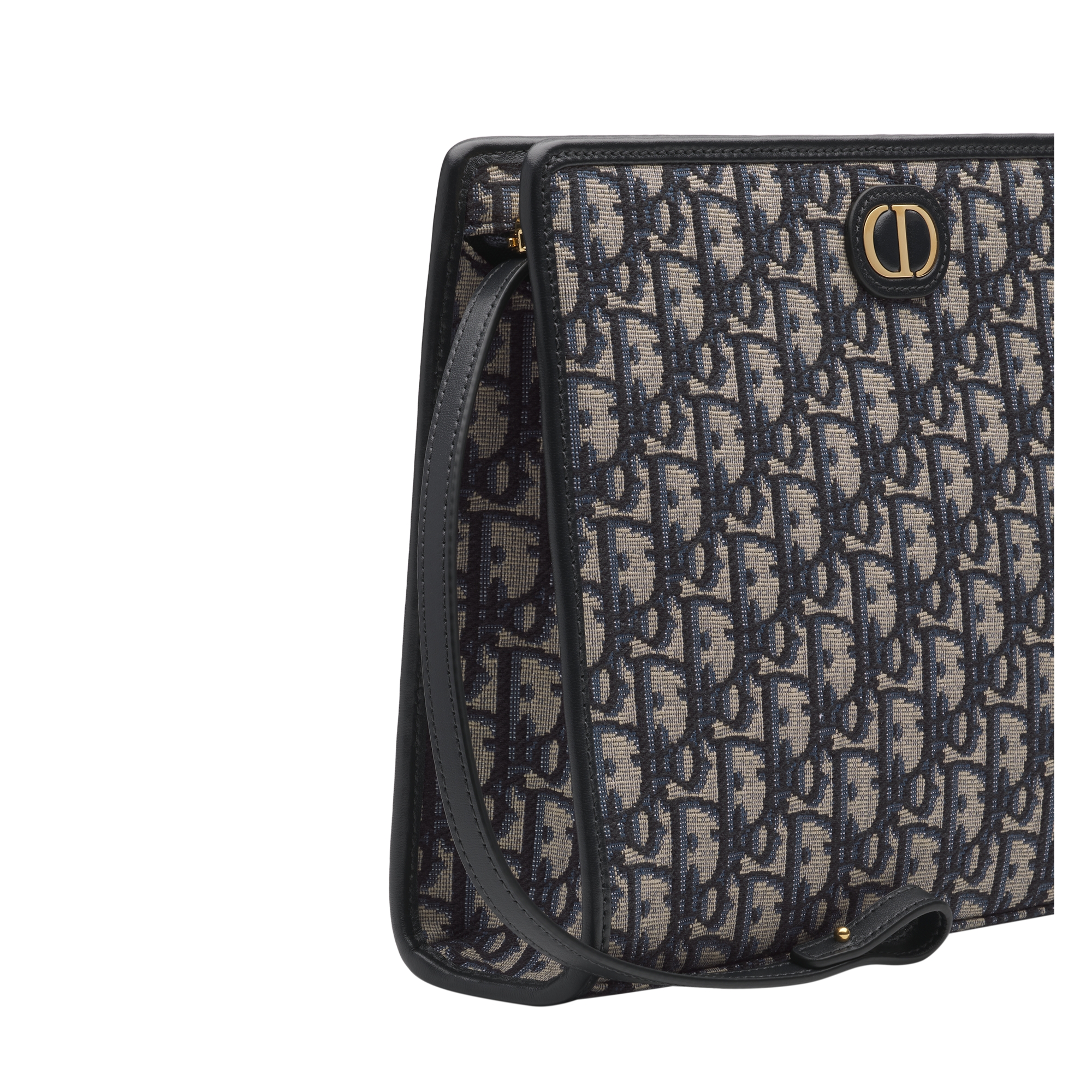 30 Montaigne Dea Pouch Blue Dior Oblique Jacquard E06