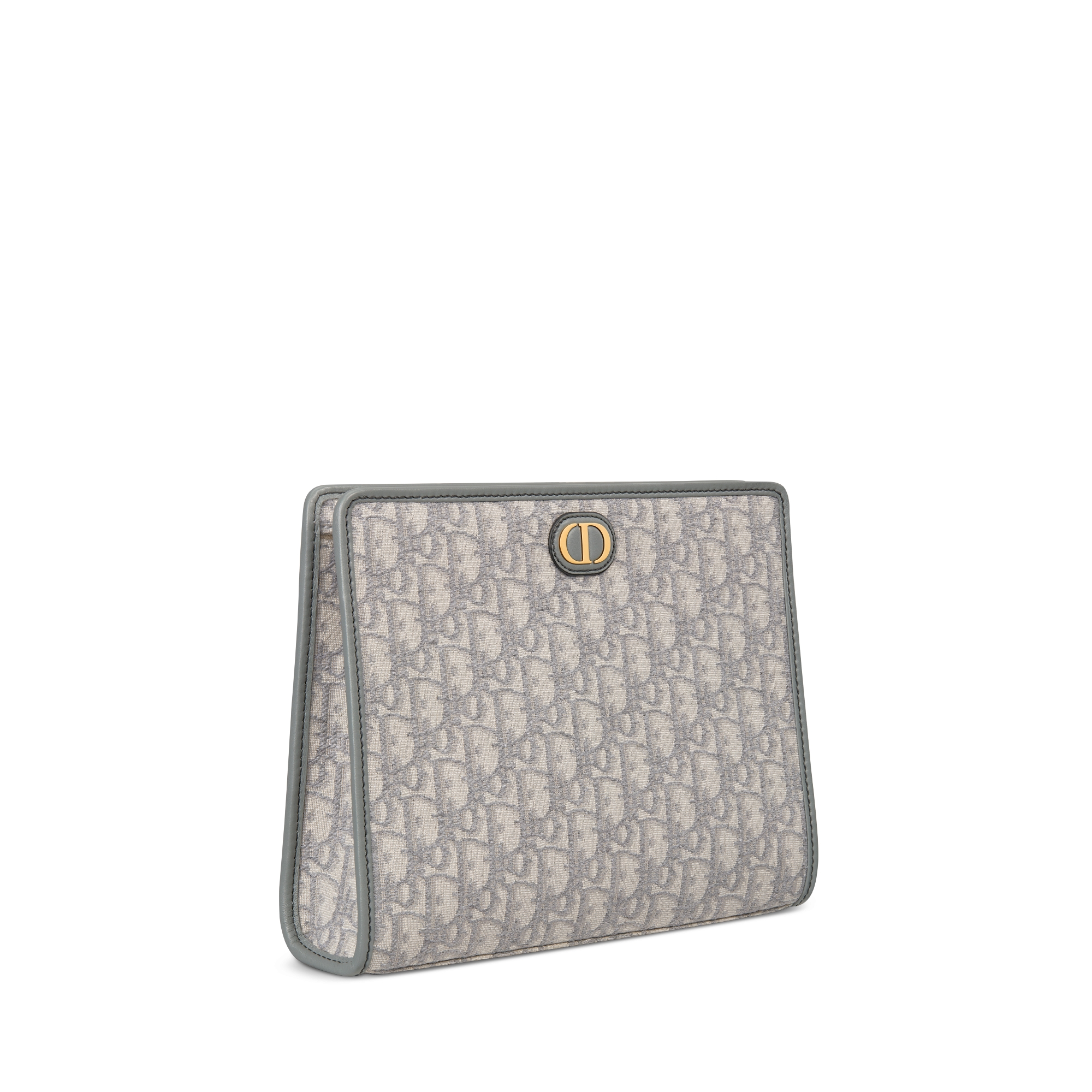 30 Montaigne Dea Pouch Gray Dior Oblique Jacquard E03