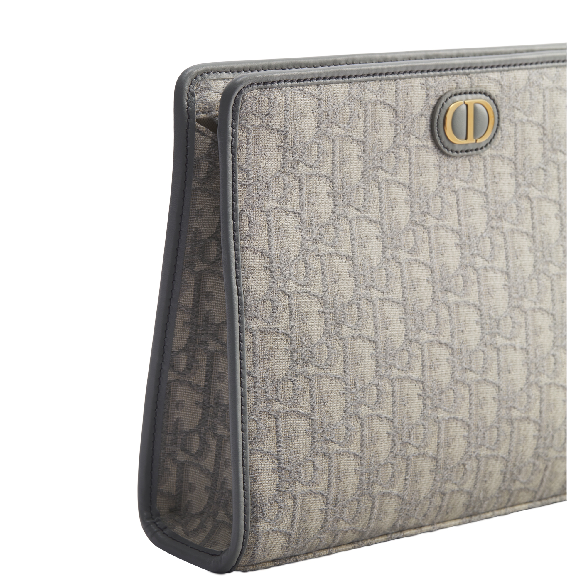 30 Montaigne Dea Pouch Gray Dior Oblique Jacquard E09