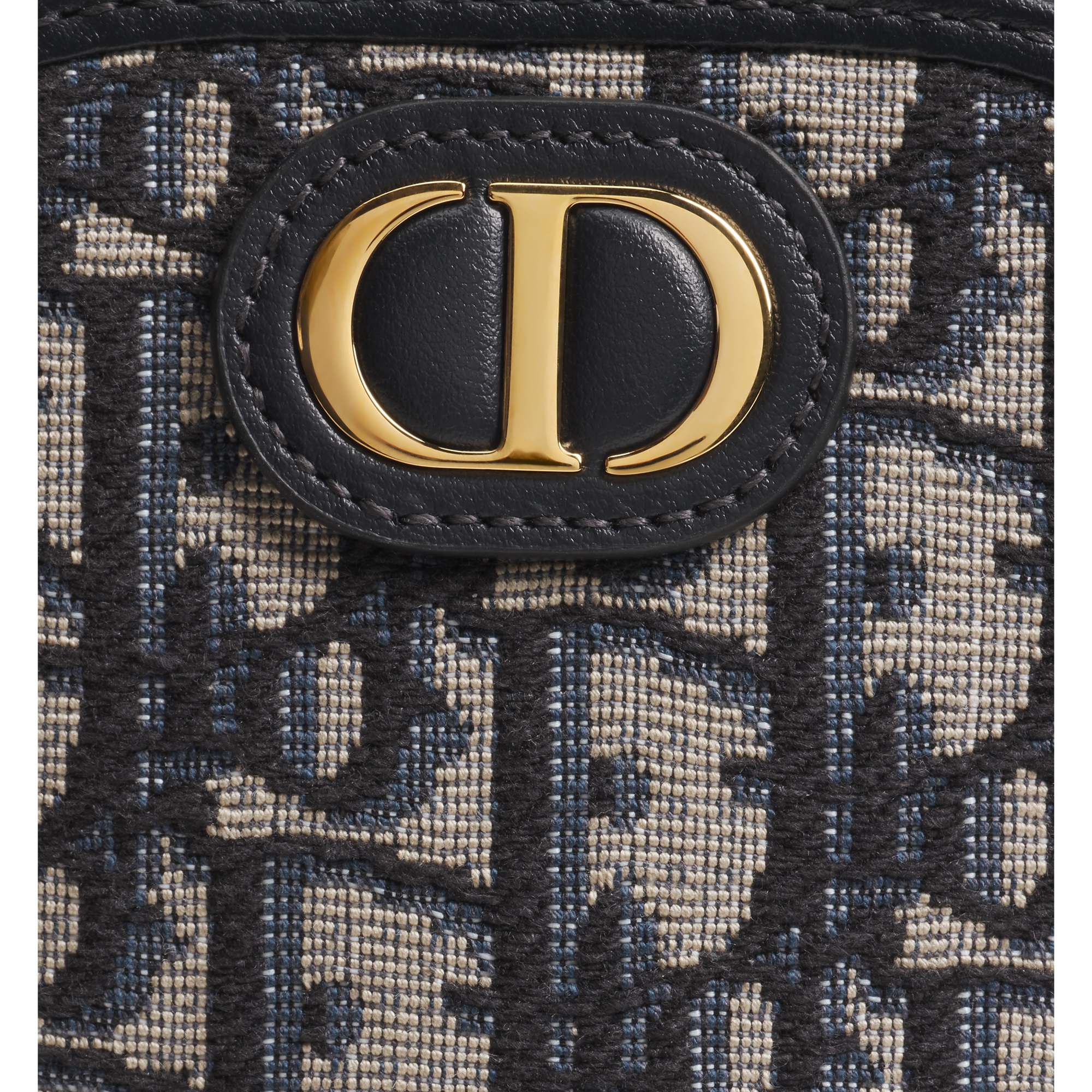 30 Montaigne Call'in Dior Phone Holder Blue Dior Oblique Jacquard E10
