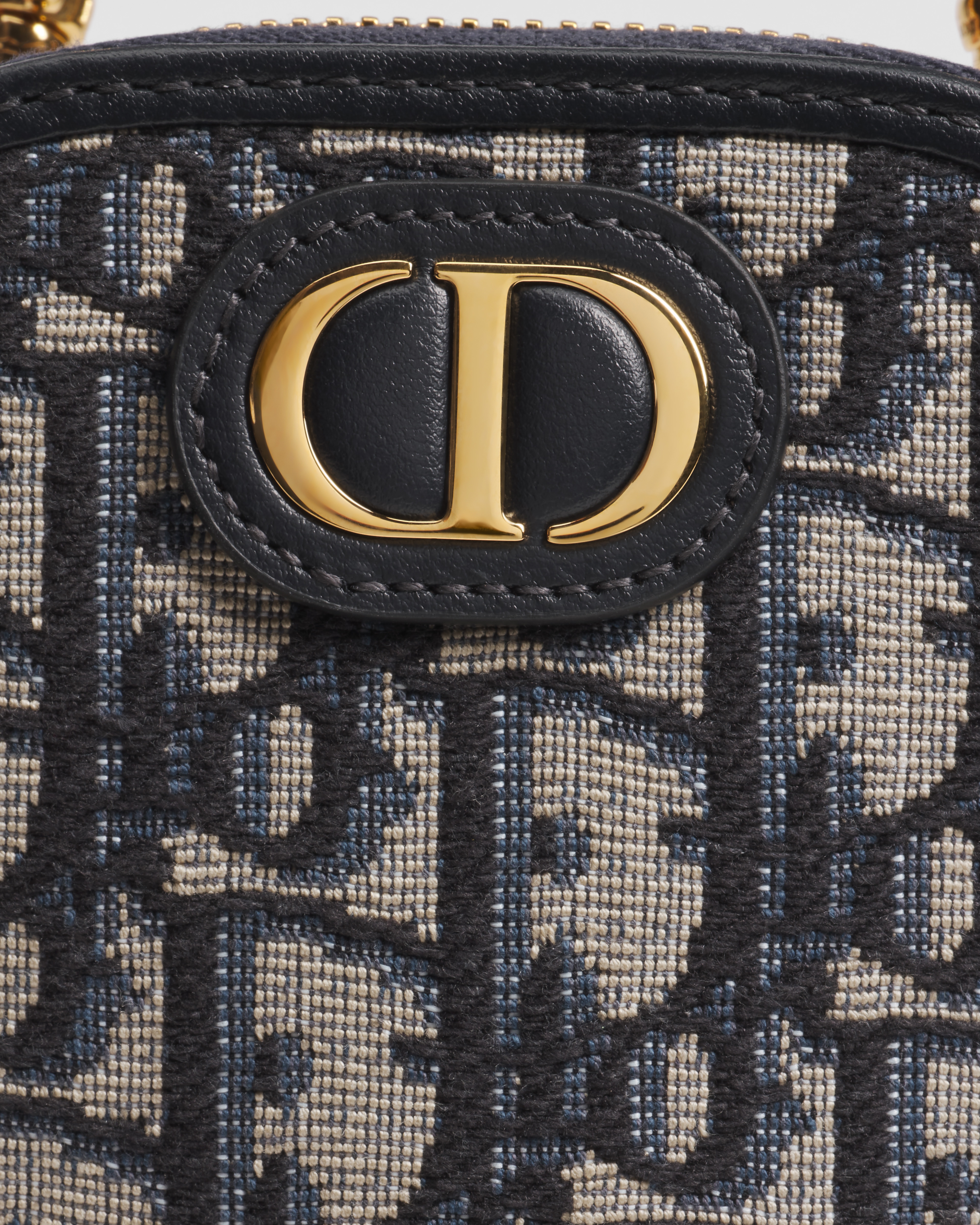 30 Montaigne Call'in Dior Phone Holder Blue Dior Oblique Jacquard E10