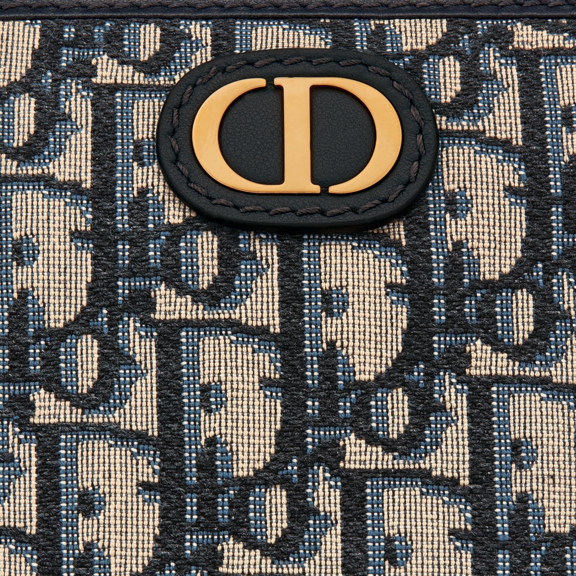 Pochette Aphrodite 30 Montaigne Toile jacquard Dior Oblique bleu E09