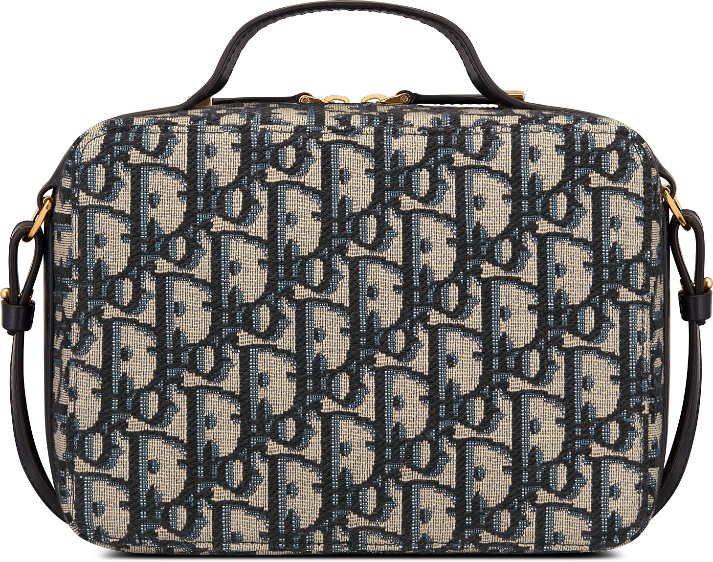 30 Montaigne Box Bag Blue Multicolor Dior Oblique Jacquard | DIOR