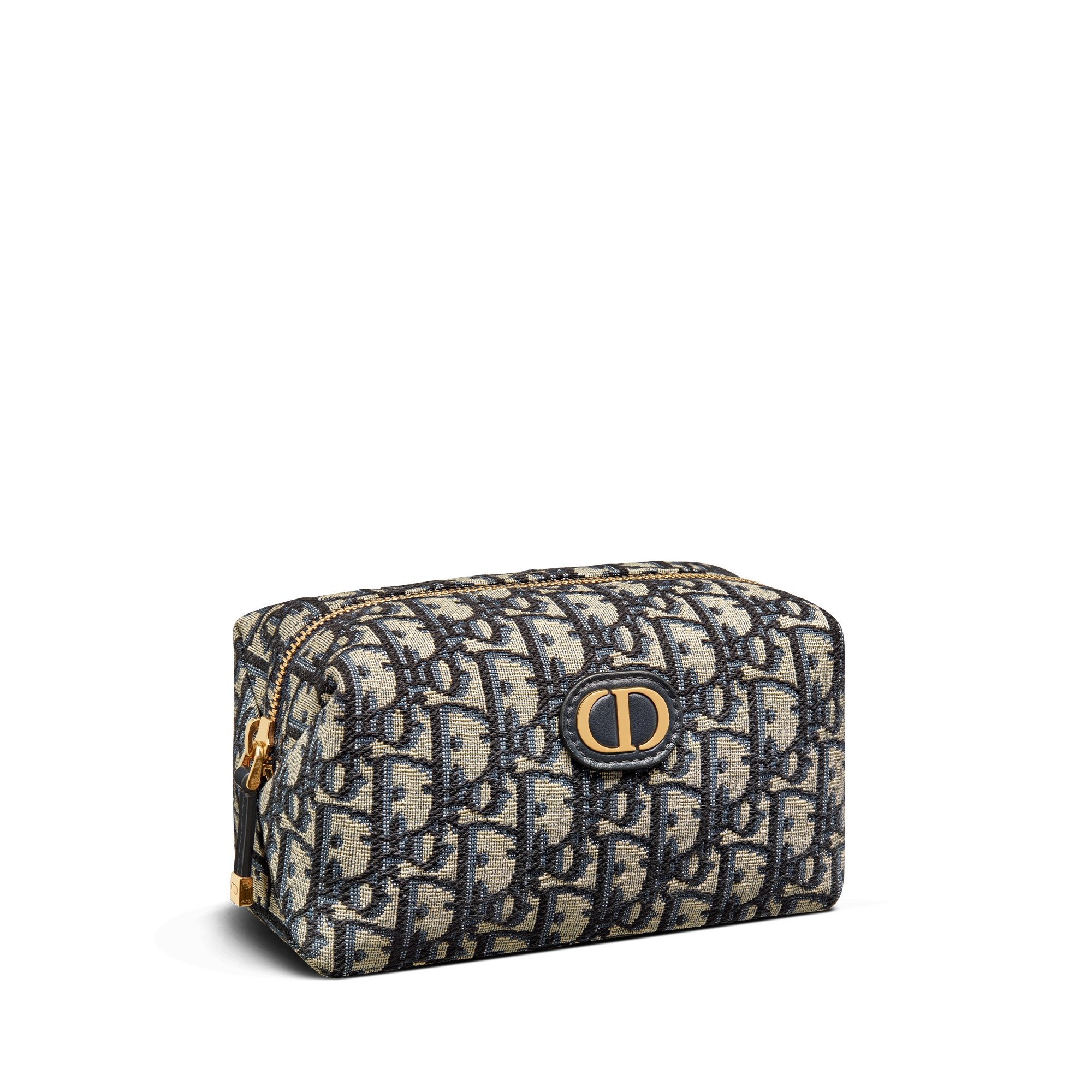 30 Montaigne Vénus-pouch Blauwe Dior Oblique-jacquard E03