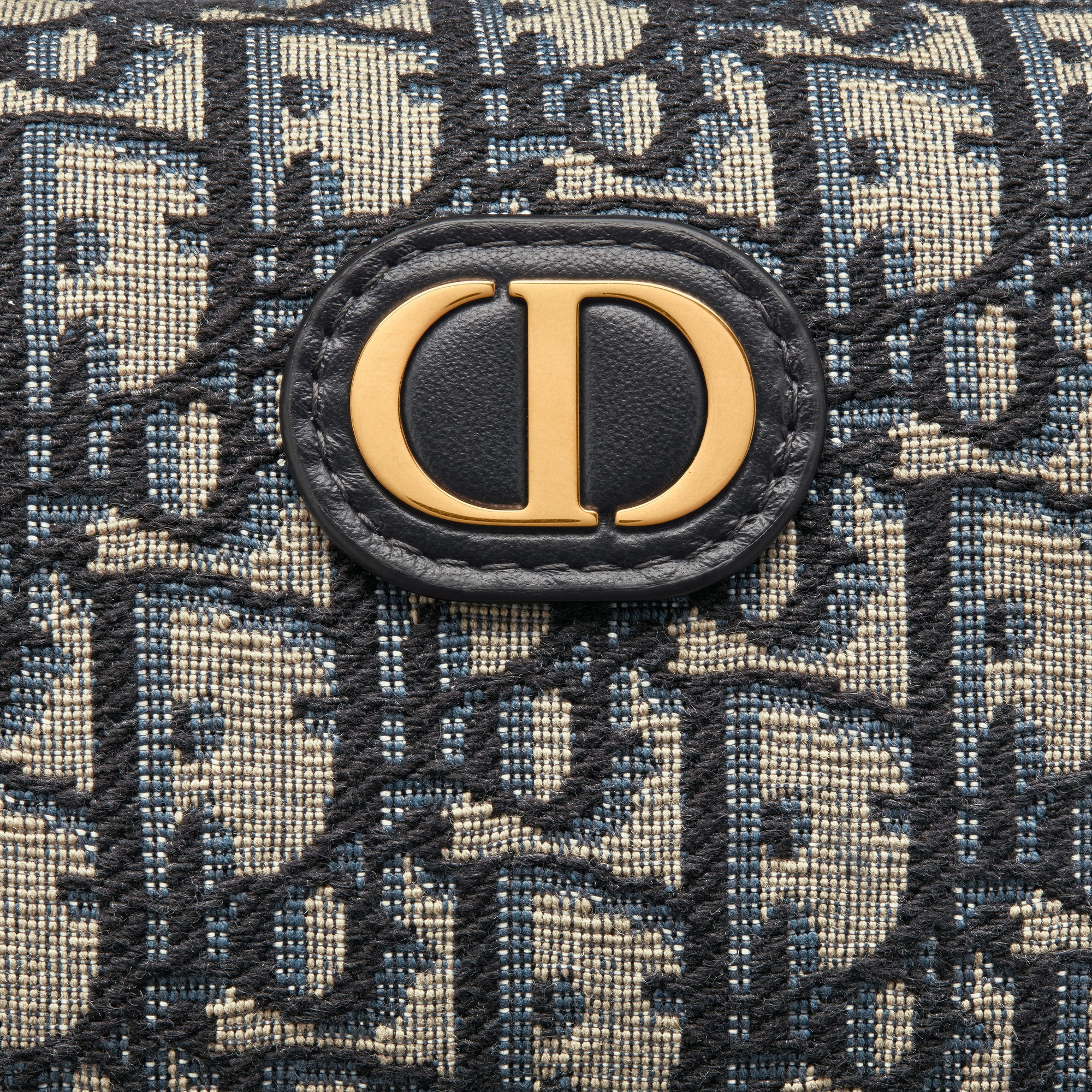 30 Montaigne Vénus-pouch Blauwe Dior Oblique-jacquard E09