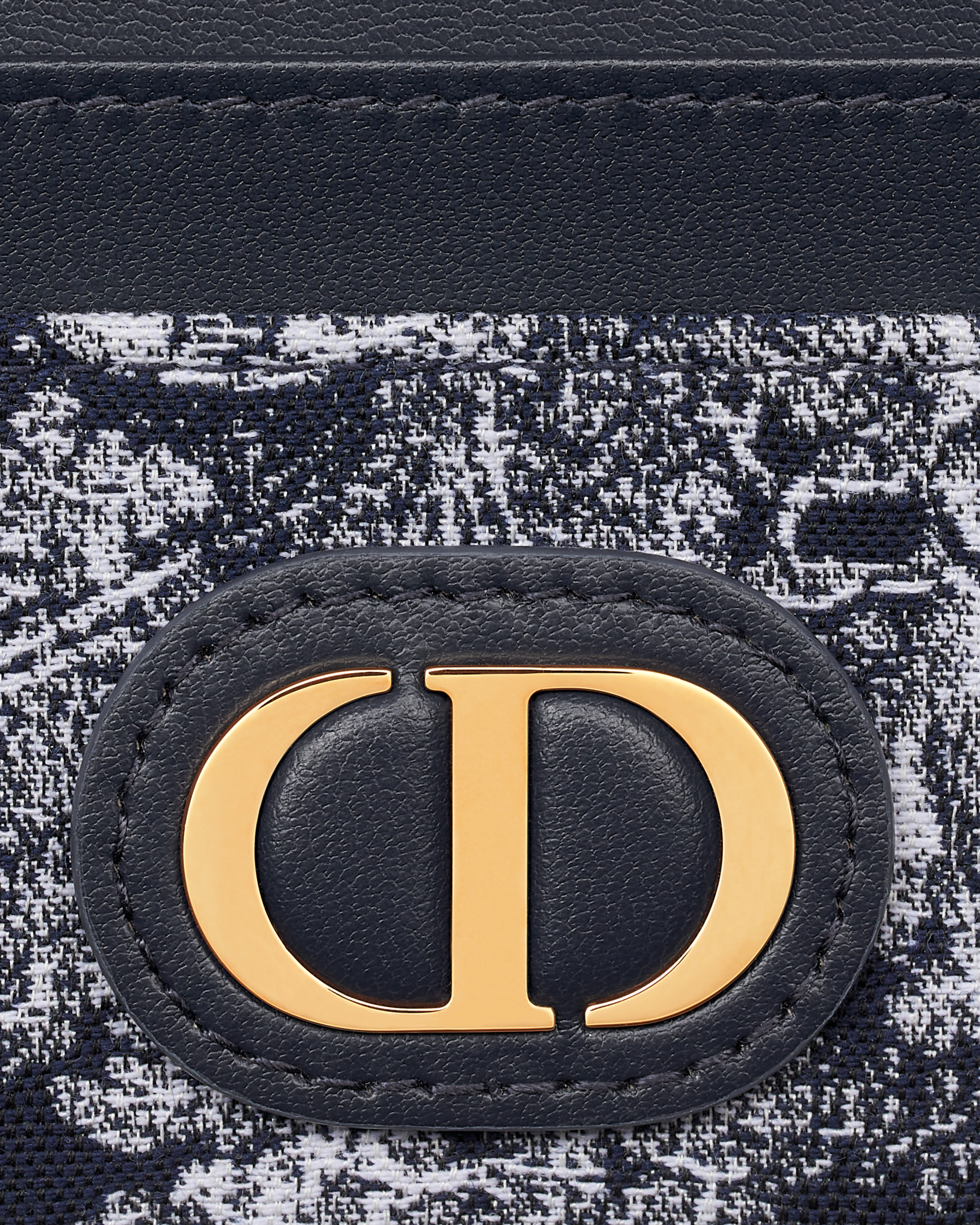 30 Montaigne Freesia 카드 지갑 블루 Toile de Jouy Reverse 자카드 E09